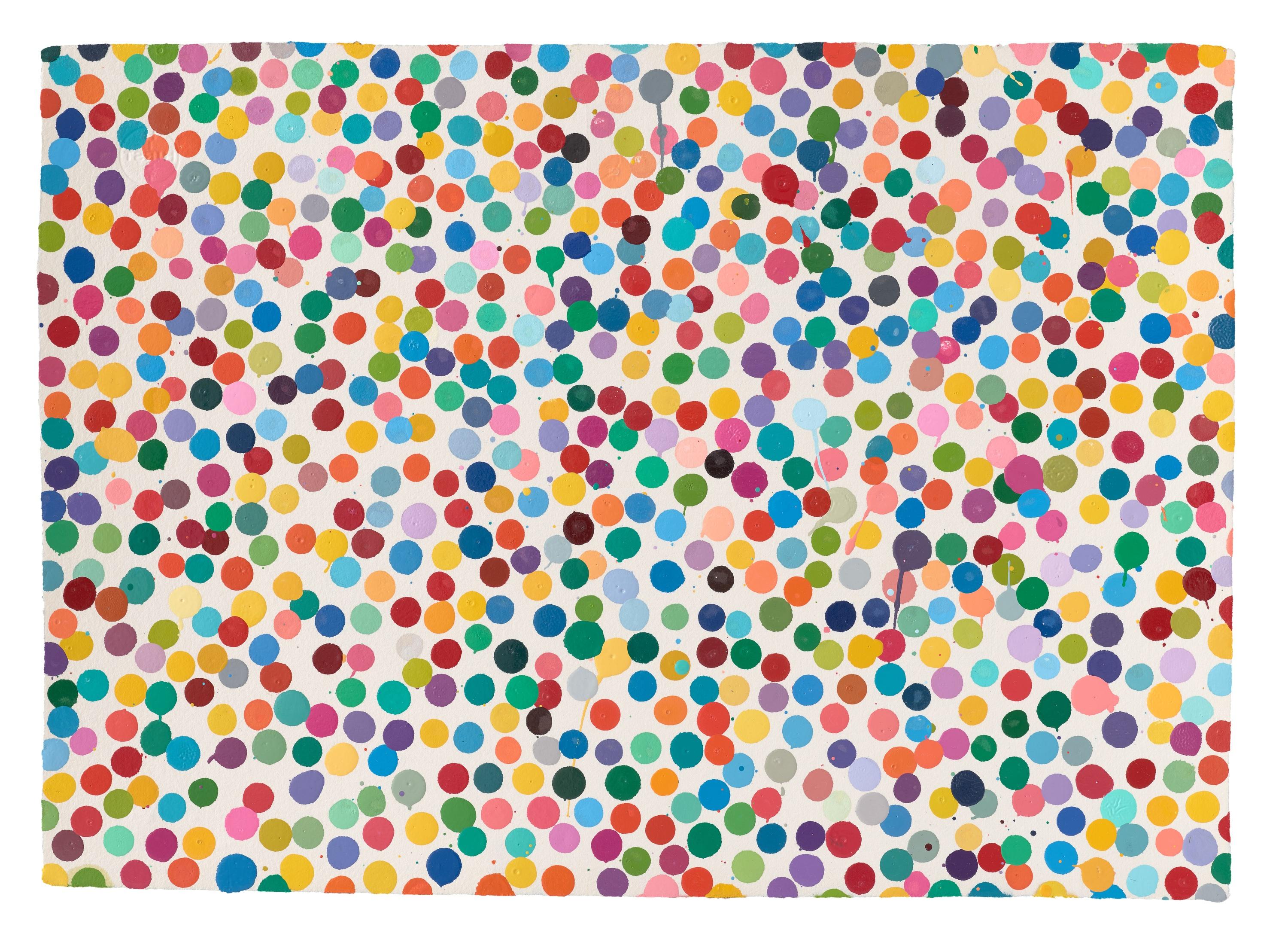 Damien Hirst Abstract Painting - 9805. Fly by force. (From The Currency).