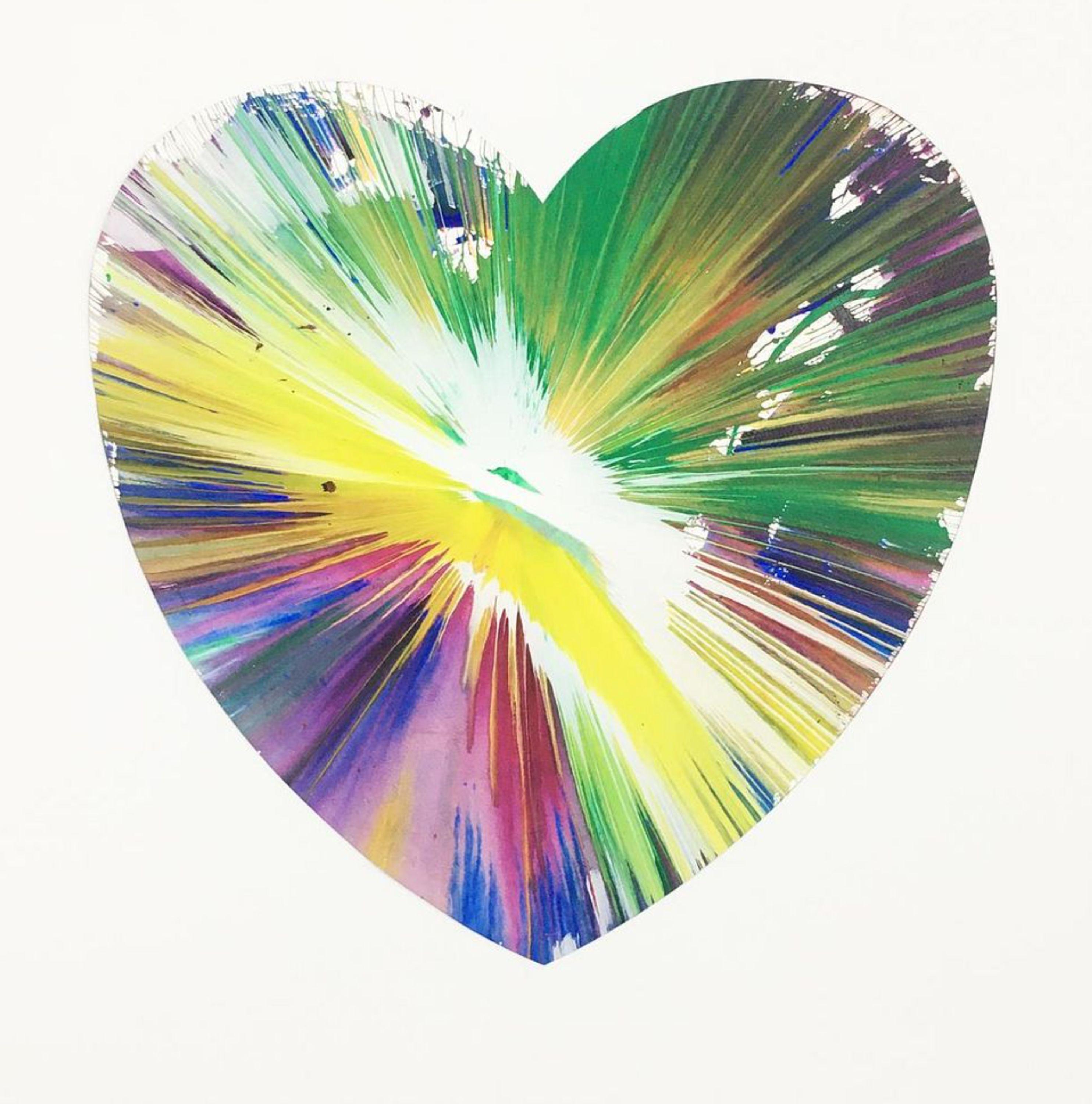 damien hirst heart painting