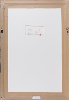 "Skull Spin Painting" inscribed acrylic on paper painting by artist Damien Hirst