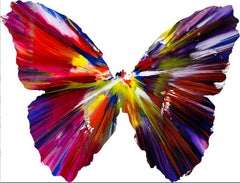 Spin Spin-Gemälde – Schmetterling