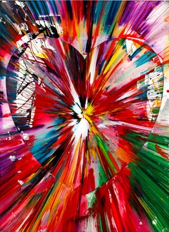 Spin Painting - Heart