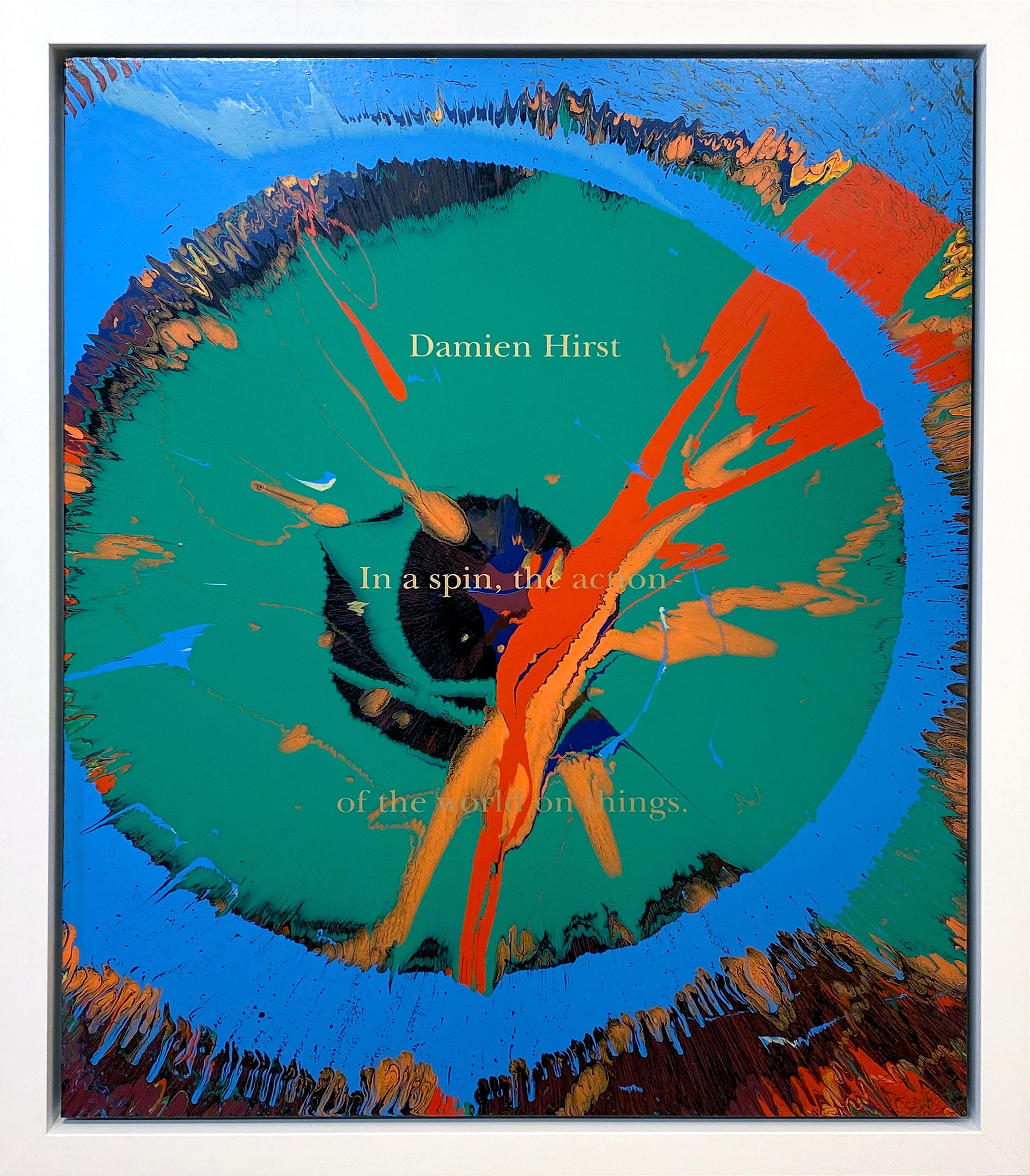 Damien Hirst Abstract Painting - Unique Spin (portfolio cover for In a Spin, The Action of the World on Things)