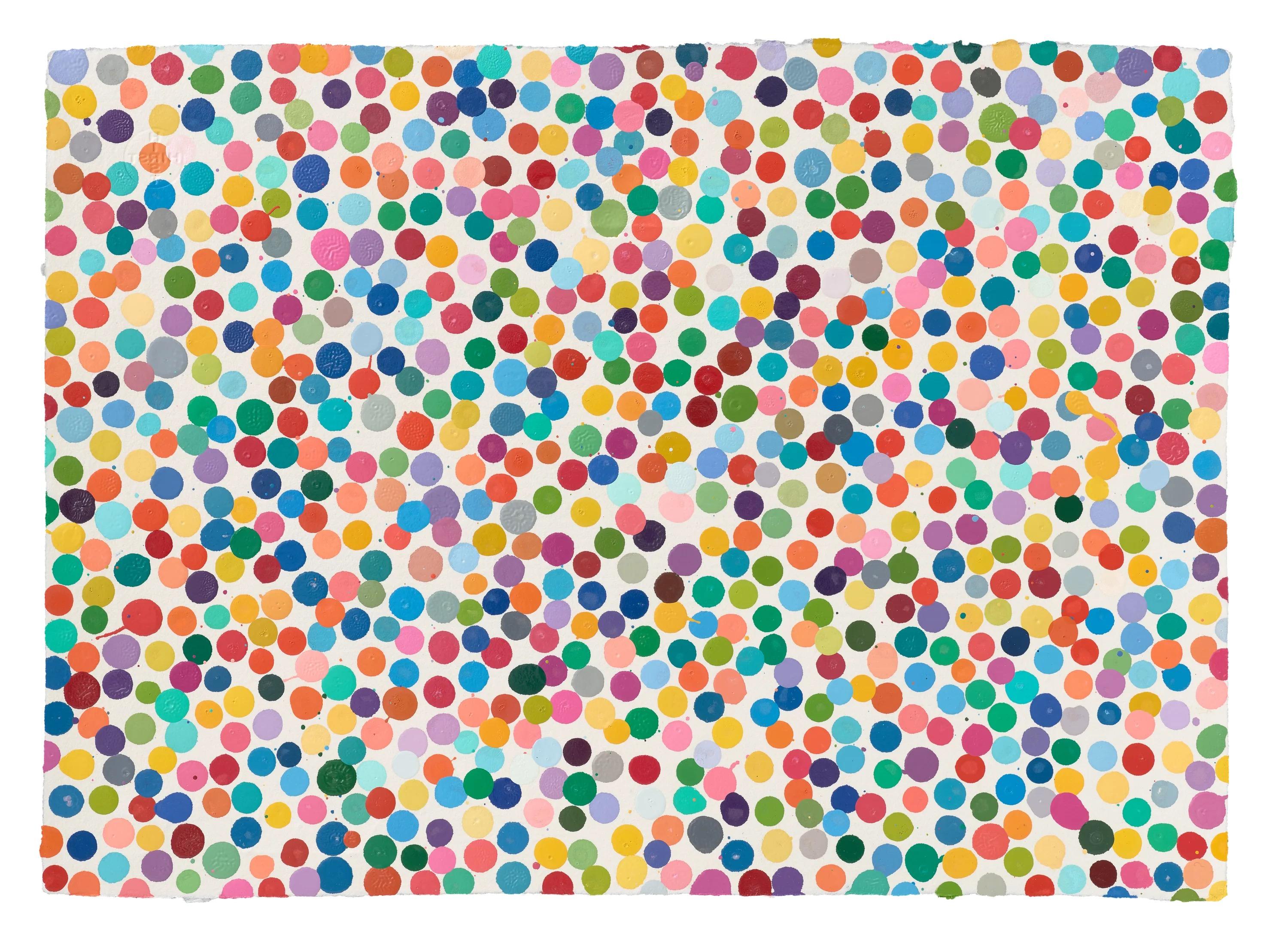 4548. Jealousy like a girl (The Currency) 2016-2021, Enamel paint  - Print by Damien Hirst
