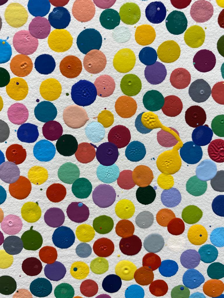 4548. Jealousy like a girl (The Currency) 2016-2021, Enamel paint  - Young British Artists (YBA) Print by Damien Hirst