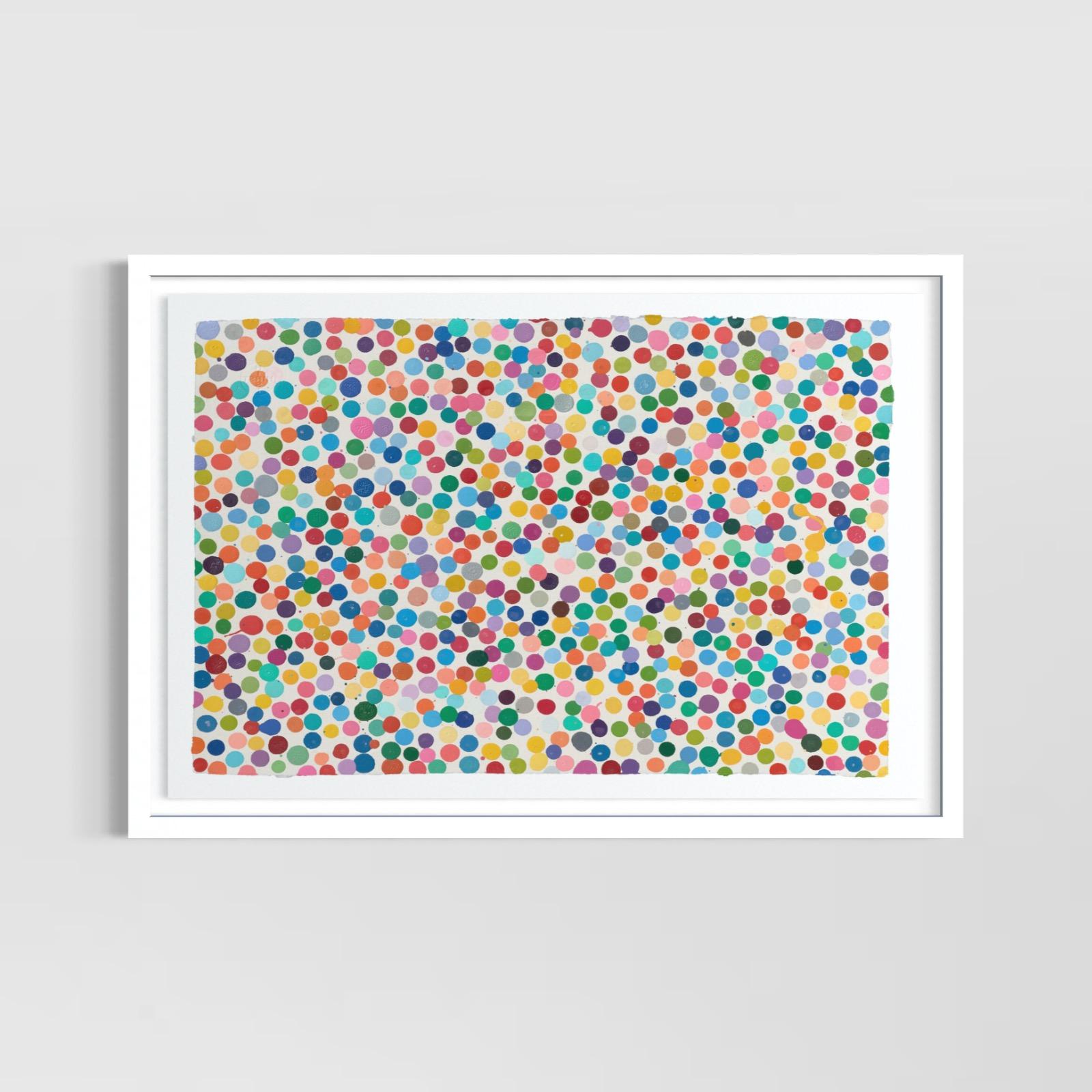 Damien Hirst Abstract Print - 4548. Jealousy like a girl (The Currency) 2016-2021, Enamel paint 