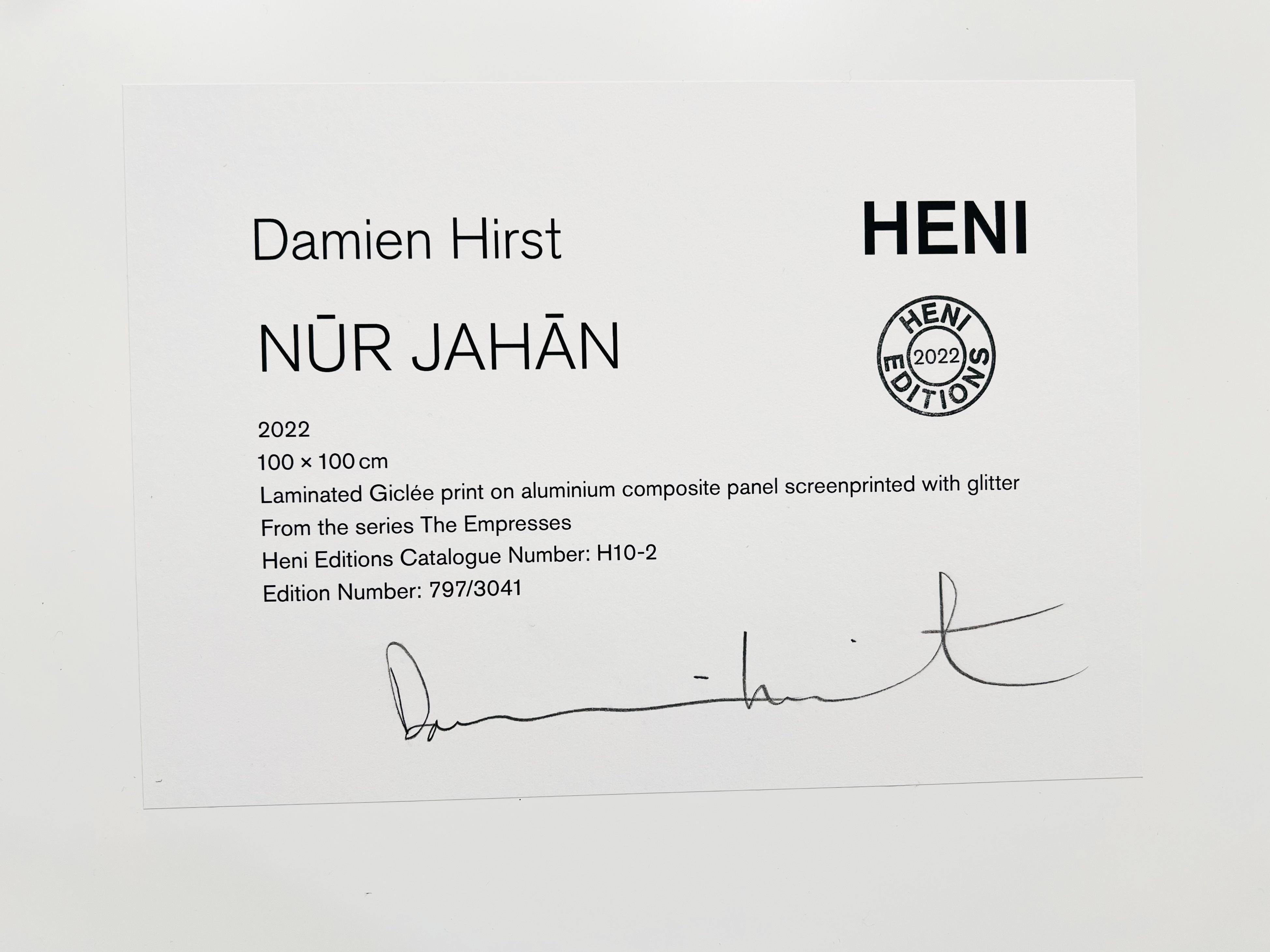 Abstract Giclée Print with Glitter, 'Nūr Jahān', 2022 For Sale 2