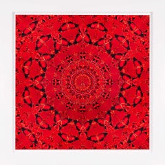 Abstract Giclée Print with Glitter, 'Suiko', 2022