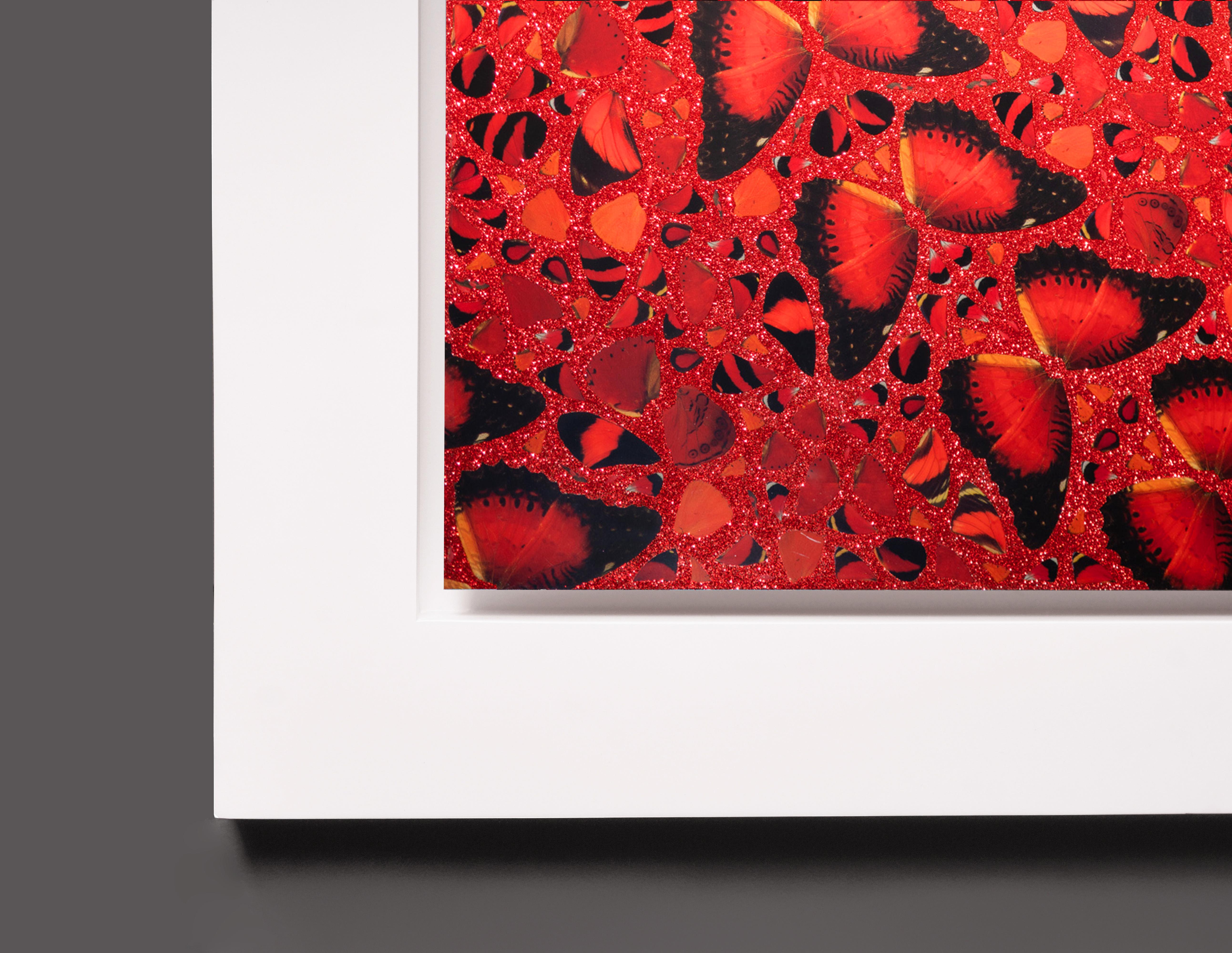 Impresión Giclée Abstracta con Purpurina, 