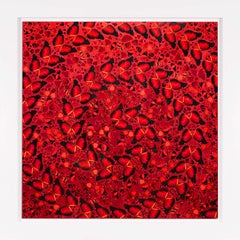Stampa Giclée astratta con glitter, 'Taytu Betul', 2022