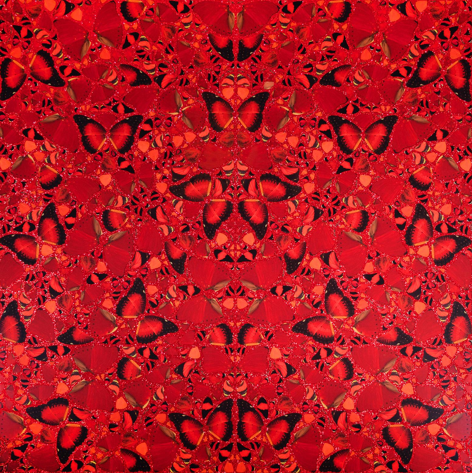 Abstract Giclée Print with Glitter 'Theodora', 2022 For Sale 1