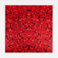 Stampa Giclée astratta con glitter 'Theodora', 2022