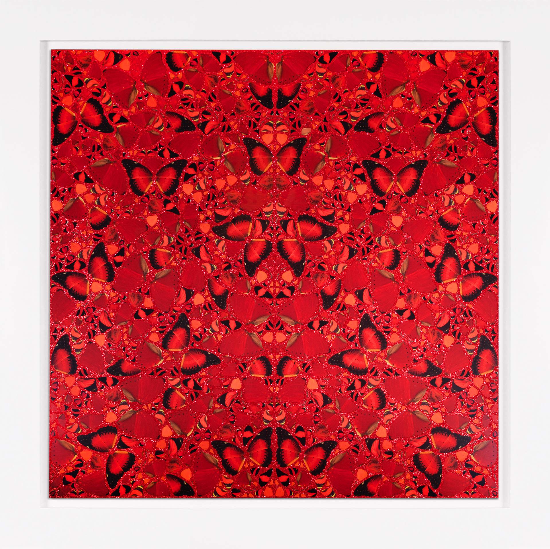 Impression giclée abstraite avec paillettes "Theodora", 2022
