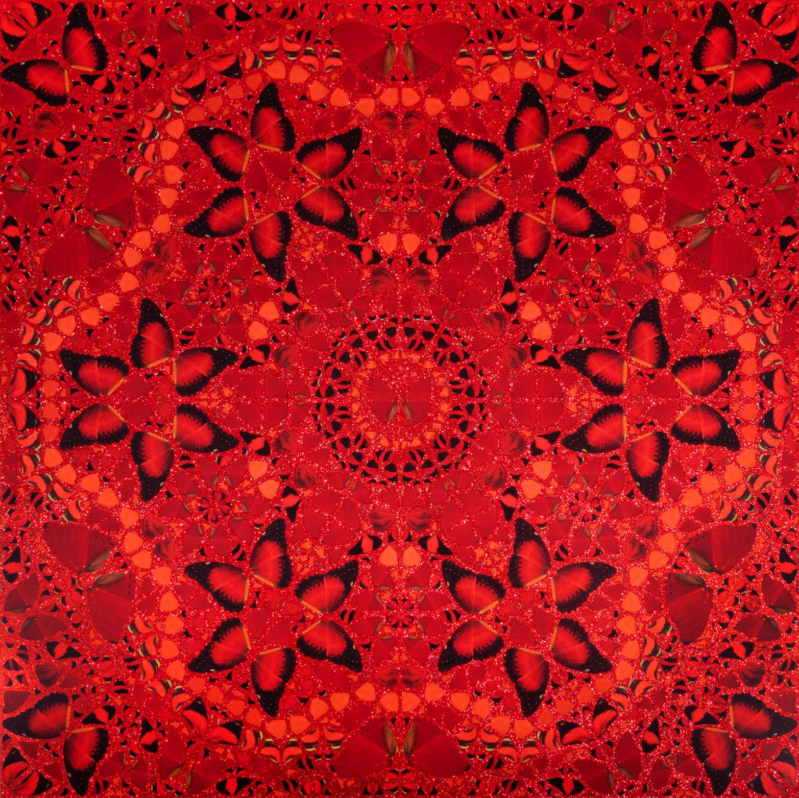 Abstract Giclée Print with Glitter, 'Wu Zetian', 2022 For Sale 1