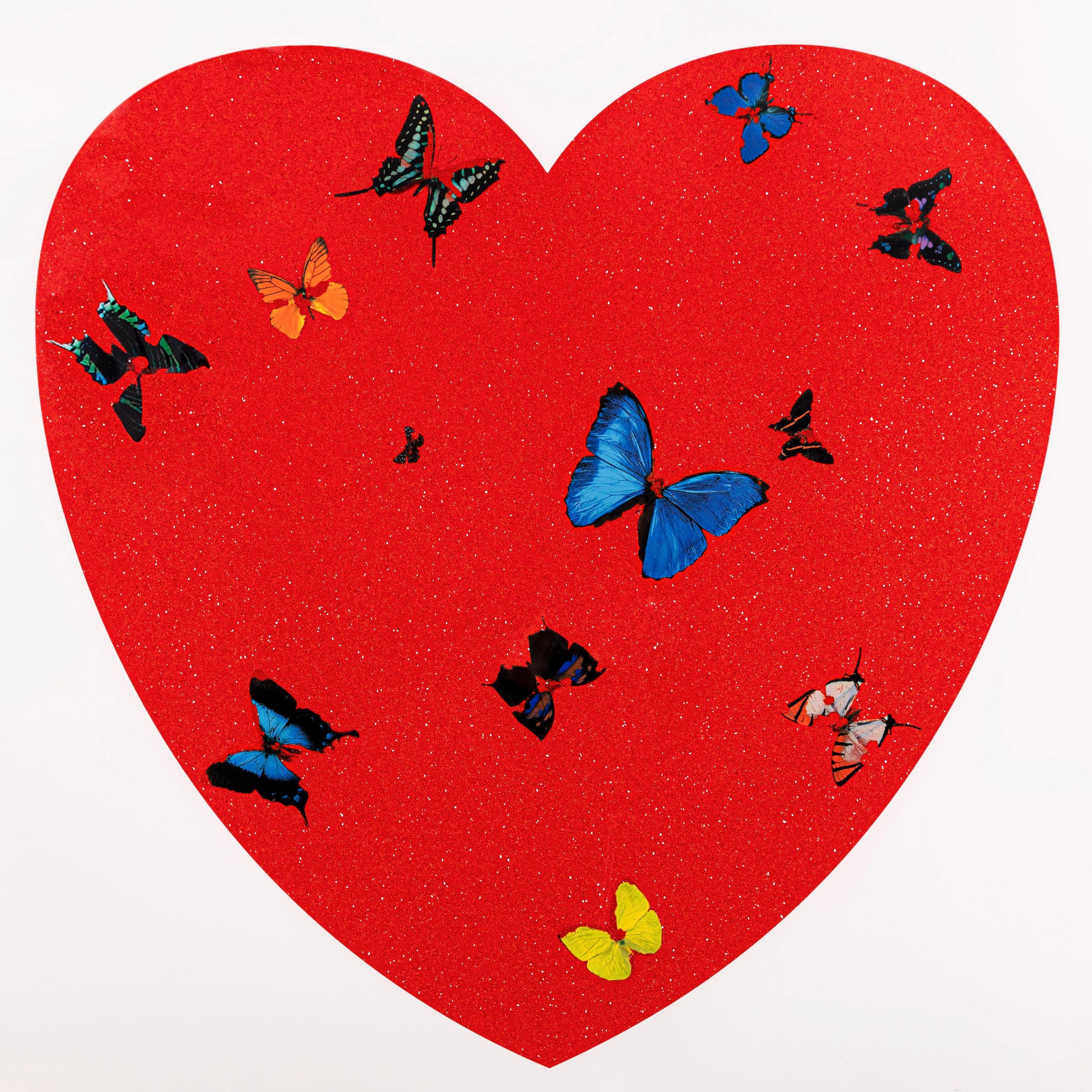 'All You Need Is Love, Love, Love', serigrafia con polvere di diamante, 2010 1