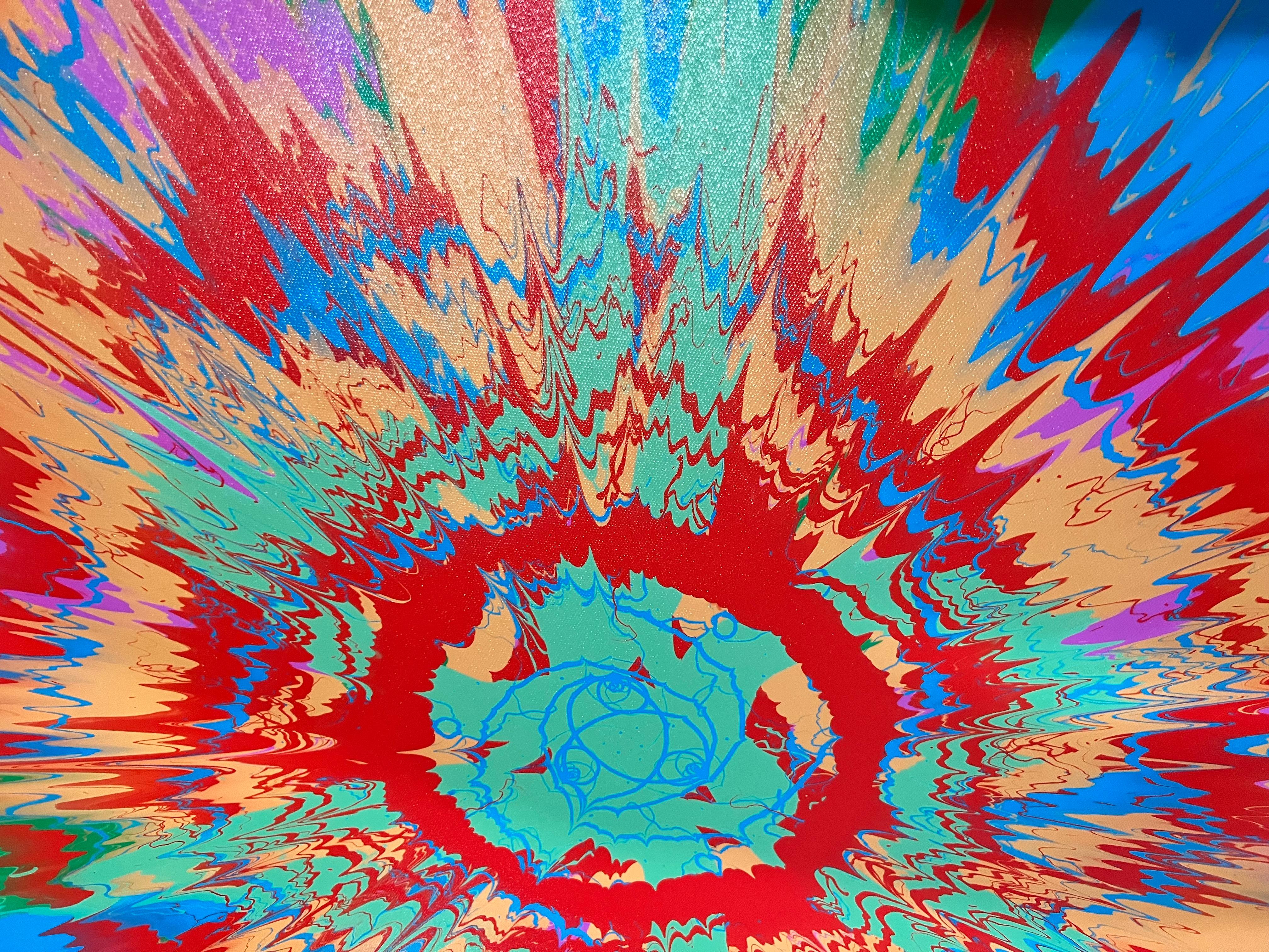Einzigartiger Druck von Damien Hirst aus der Serie Beautiful Painting.28500