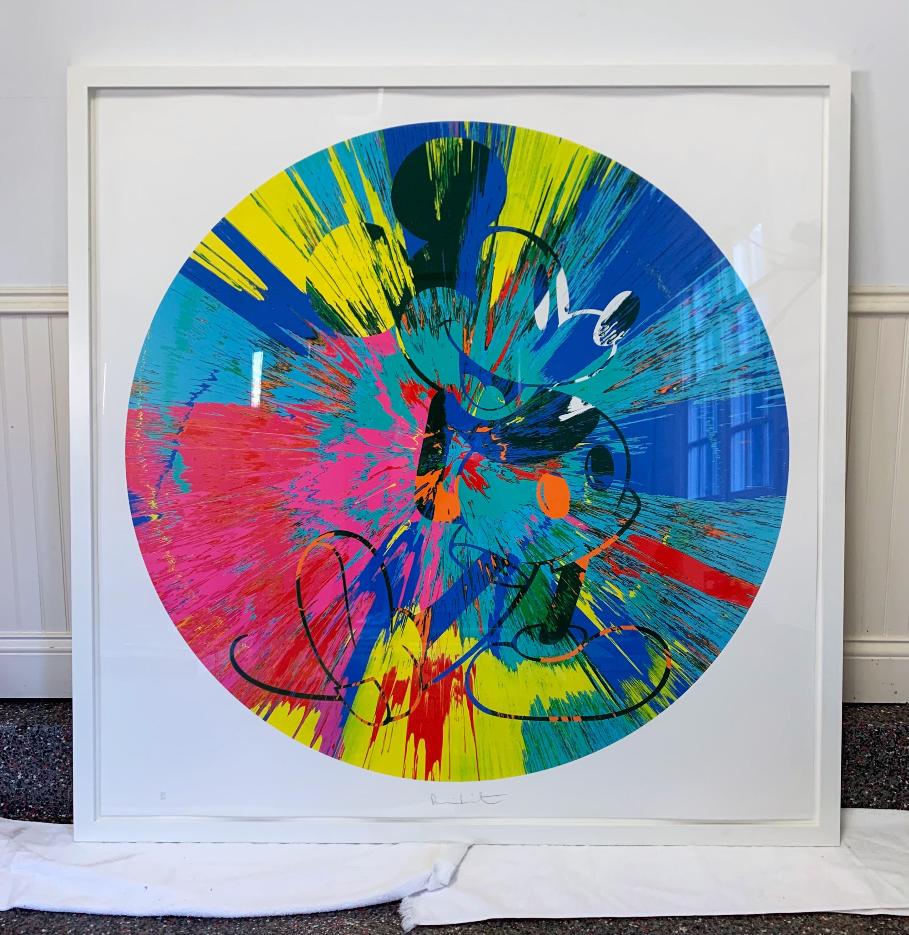 Beautiful Mickey - Beige Animal Print by Damien Hirst