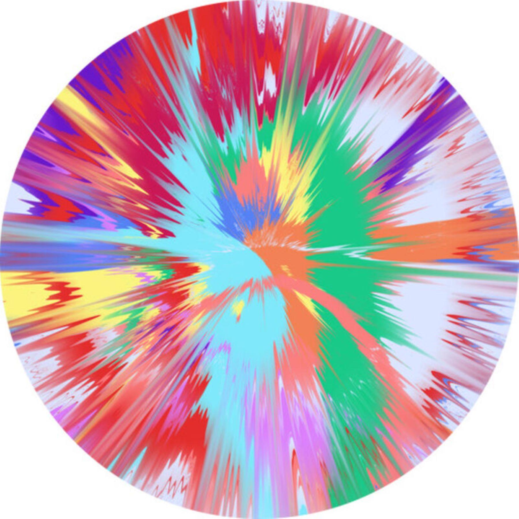 Beautiful, Once Stiflingly Active, Soul-Piercing Vapor Painting By Damien Hirst