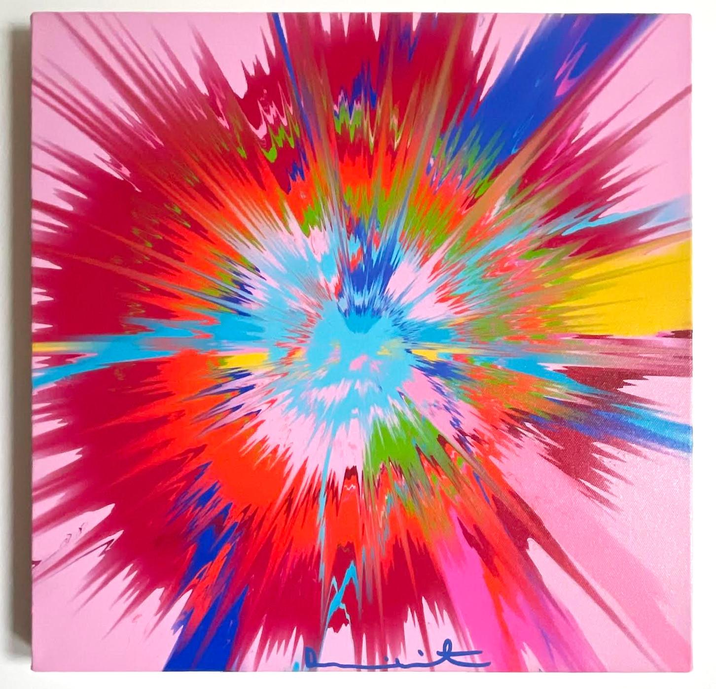 Damien Hirst Abstract Print - Vapor painting, hand signed 21/230 (Unique variant) from The Beautiful Paintings