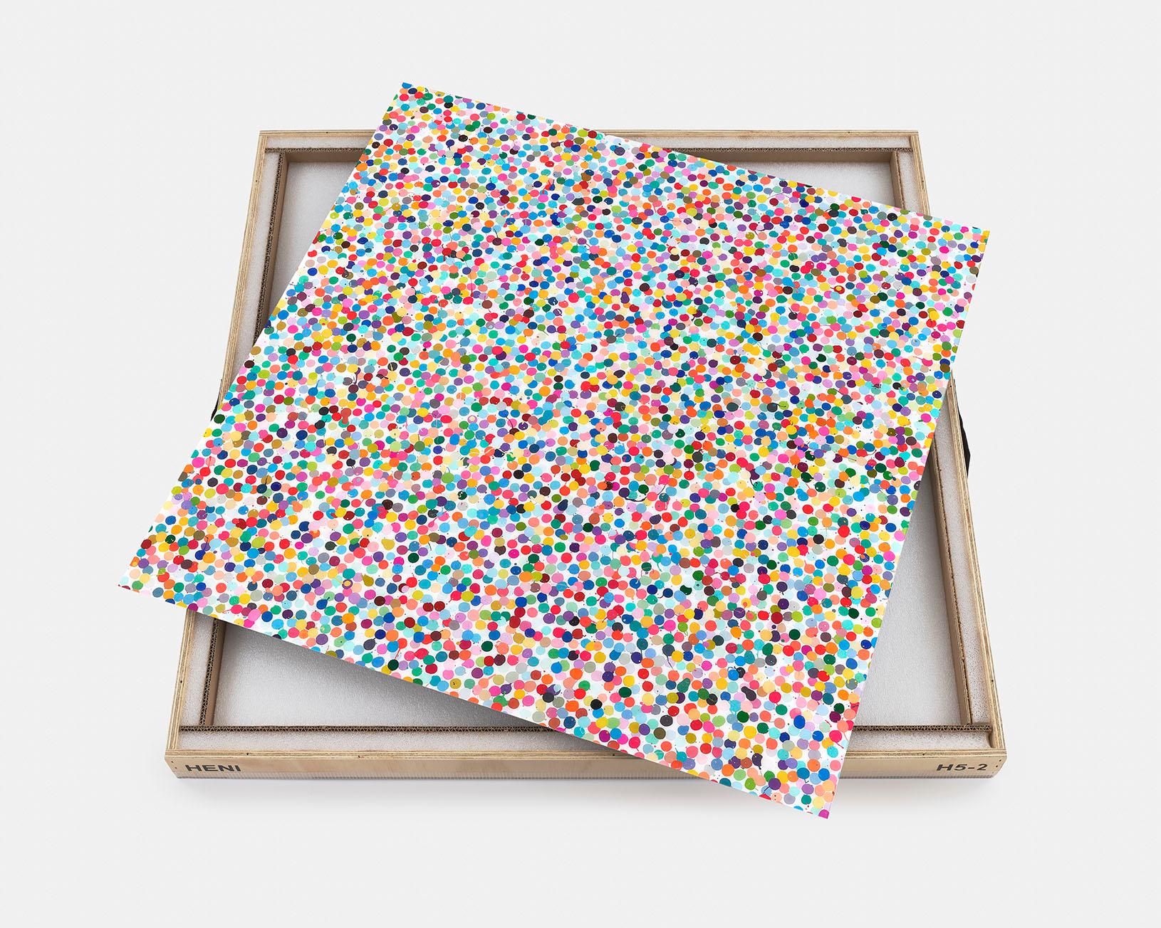 DAMIEN HIRST
Beverly Hills, 2018
Diasec-mounted giclée print on aluminium panel
Signed and numbered from the edition of 100 verso
Published by HENI Productions, London
Within the original foam-lined box
Sheet: 90.0 × 90.0 cm (35.4 × 35.4 in)

HENI