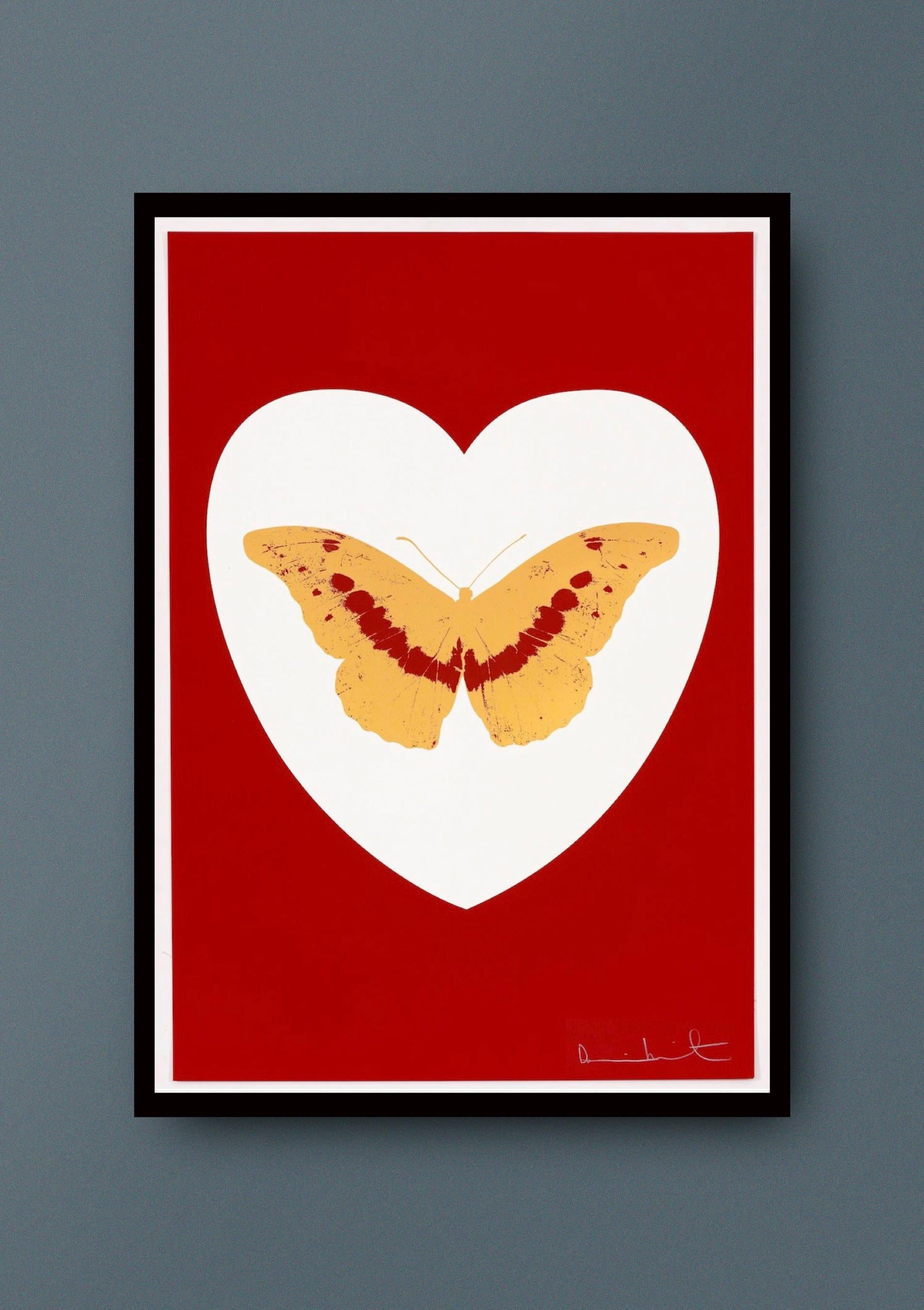 Butterfly - I Love  you  - Print by Damien Hirst