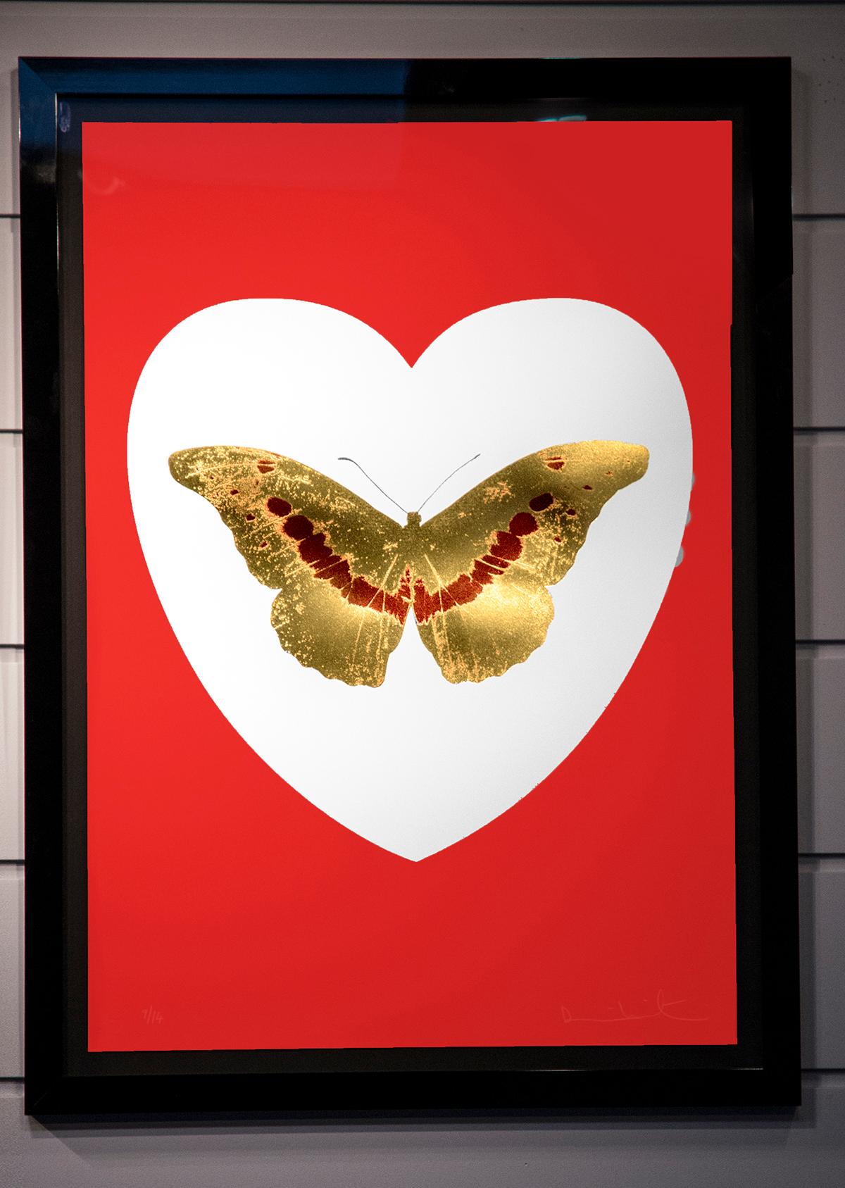 Damien Hirst Figurative Print - Butterfly - I Love  you 