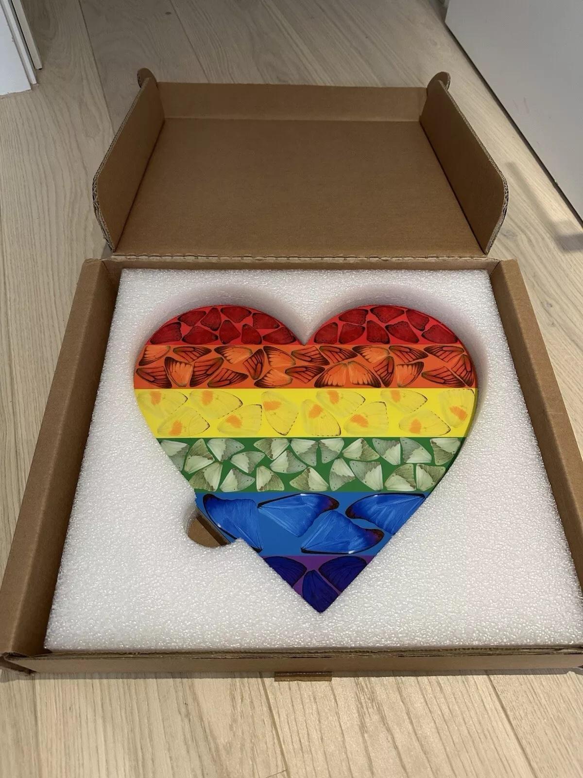 Mariposa Corazón Arcoiris (H7-4) (pequeña) - Arte Contemporáneo - Print de Damien Hirst