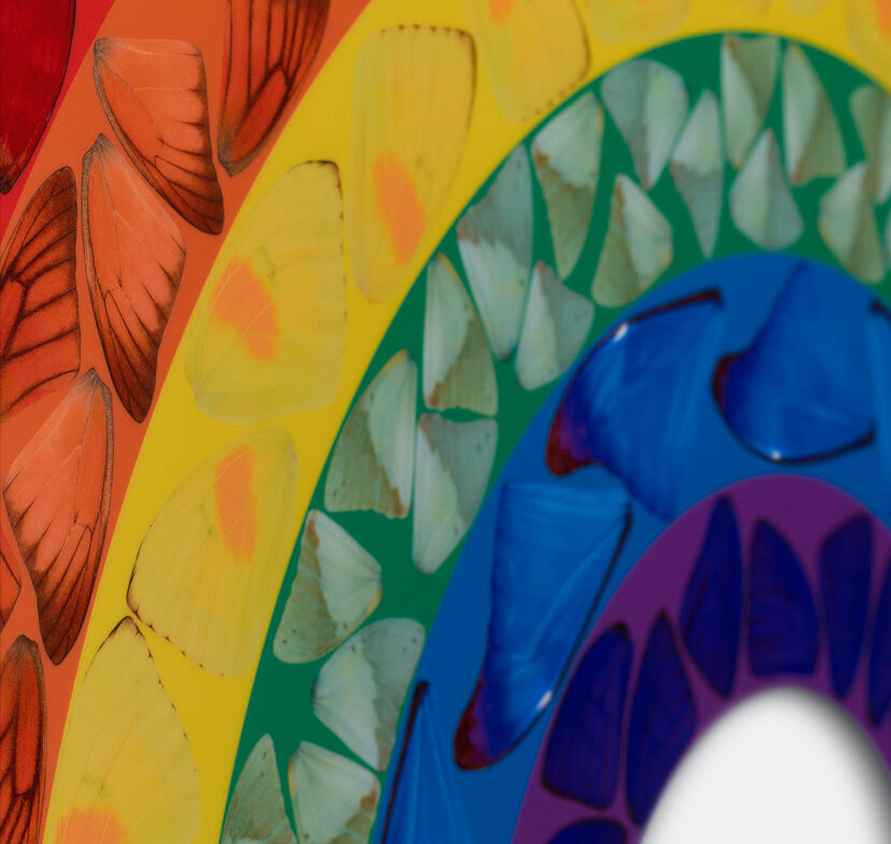 Farfalla Arcobaleno (grande) - Arte contemporanea, 21° secolo, YBAs, Colore, Stampa 1