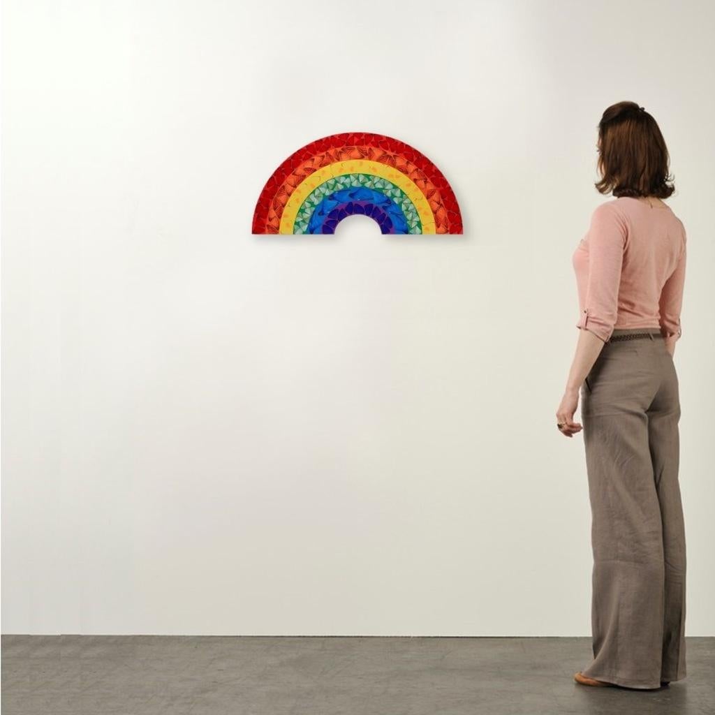 L'arc-en-ciel papillon (petit)  - Art contemporain, XXIe siècle, YBAs, couleur, imprimé - Gris Abstract Print par Damien Hirst