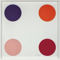 "Carbonyl Iron" color woodcut on paper by artist Damien Hirst. Edition 23 of 55.