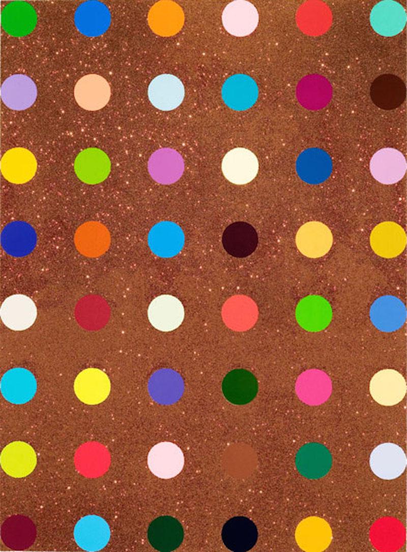 Damien Hirst Interior Print - Carvacrol (with Bronze Glitter)