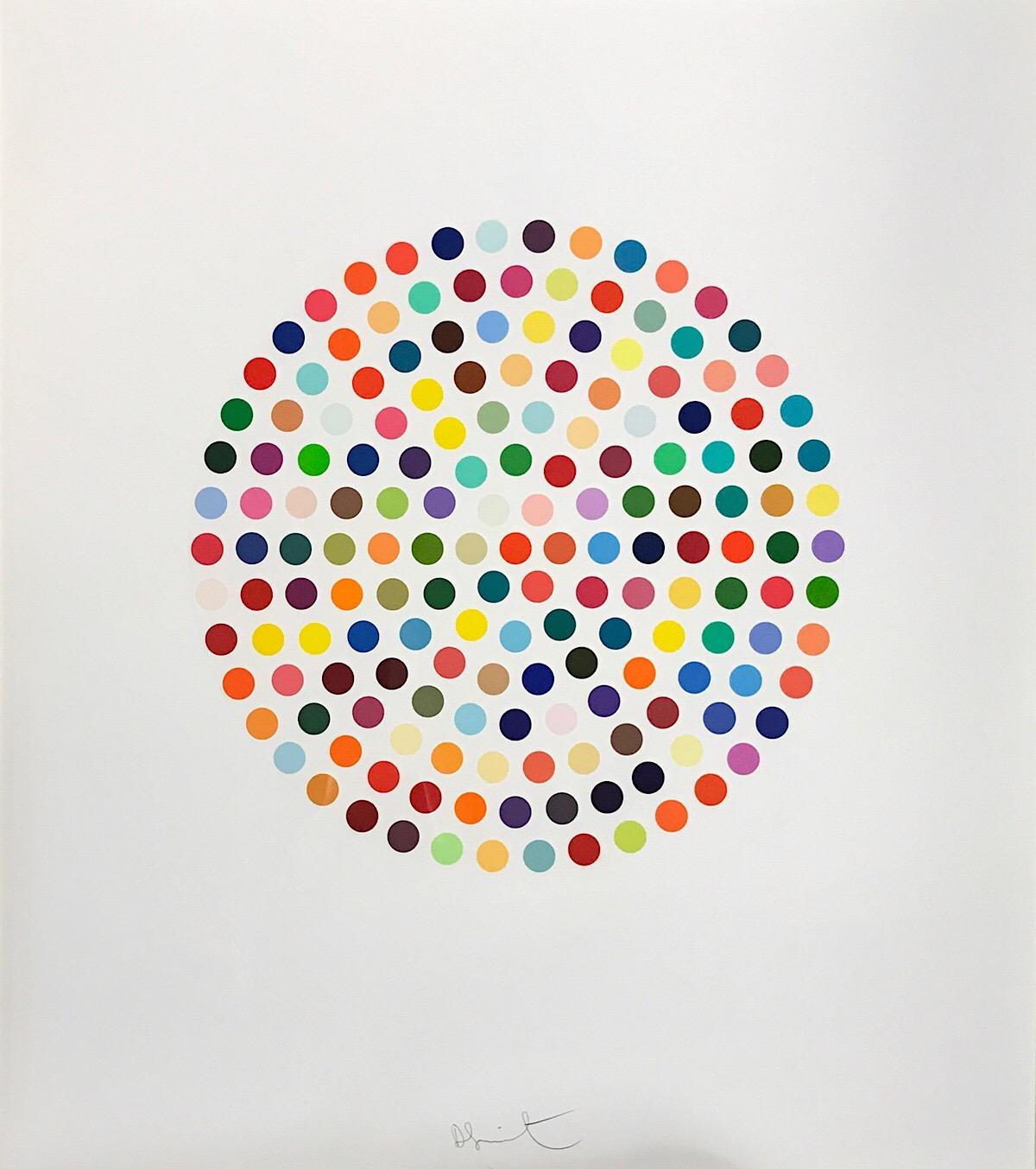 Damien Hirst Abstract Print - 'Cephalothin', Damien Hurst, Embossed and Signed Etching