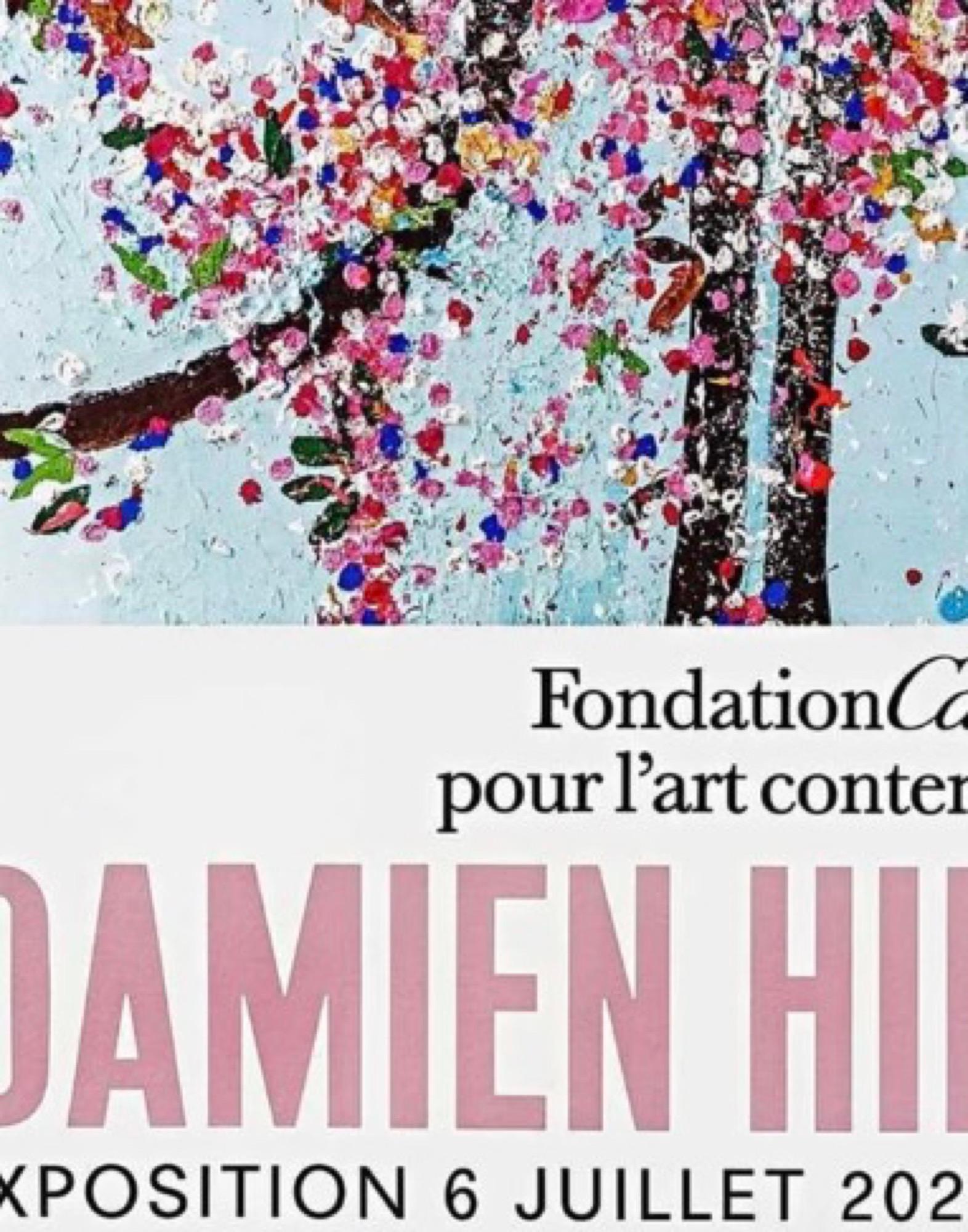 Cherry Blossoms Poster (Framed) - Foundation Cartier Cerisiers En Fleurs Cherry - Print by Damien Hirst
