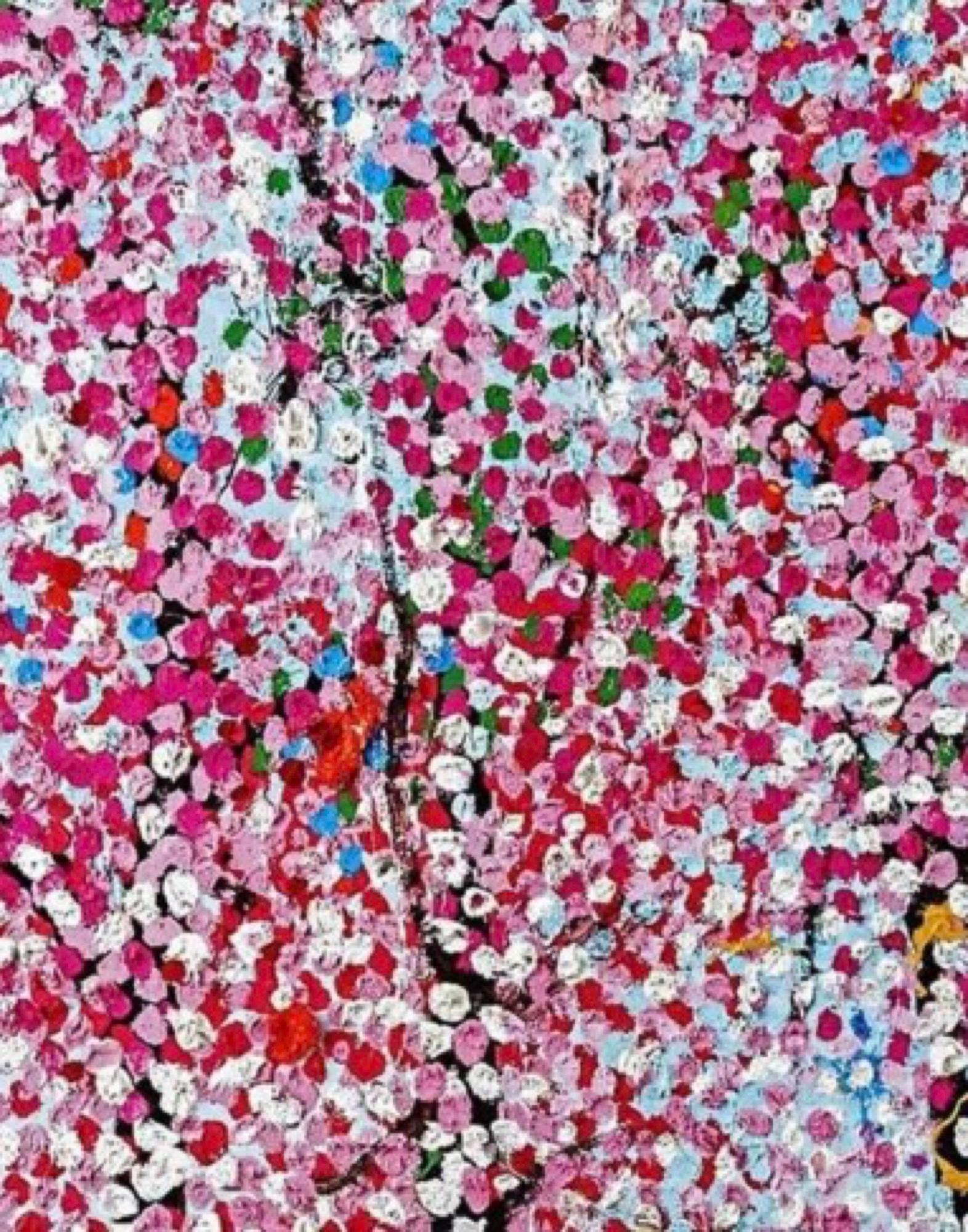Cherry Blossoms Poster (Framed) - Foundation Cartier Cerisiers En Fleurs Cherry - Print by Damien Hirst