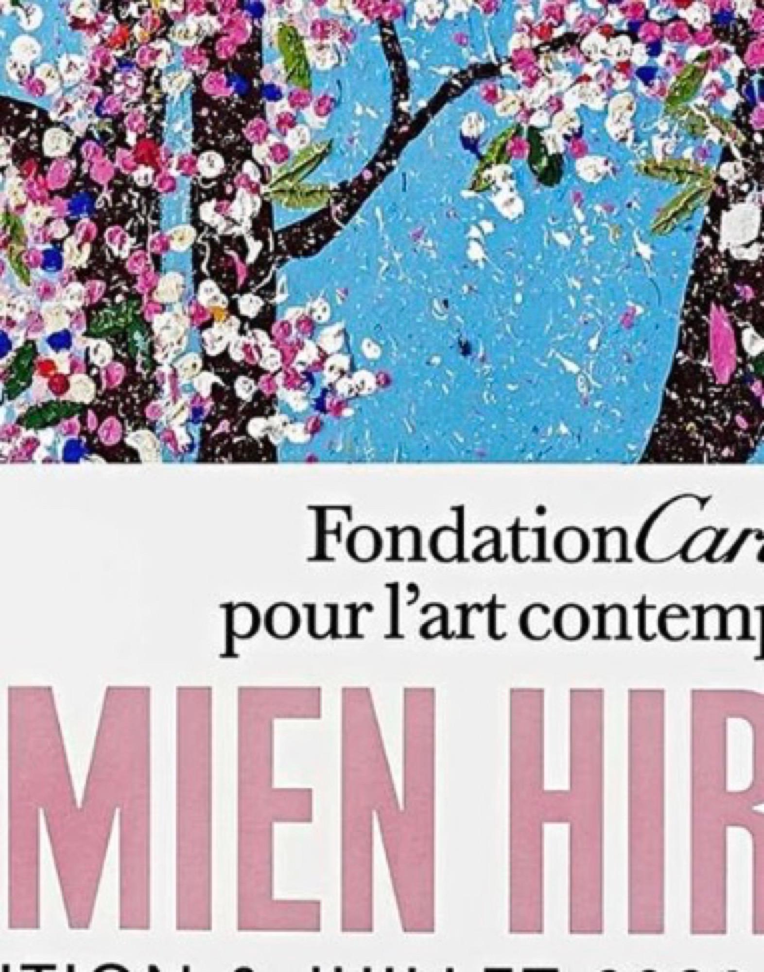 Cherry Blossoms Poster (Framed) - Foundation Cartier Cerisiers En Fleurs Cherry For Sale 1