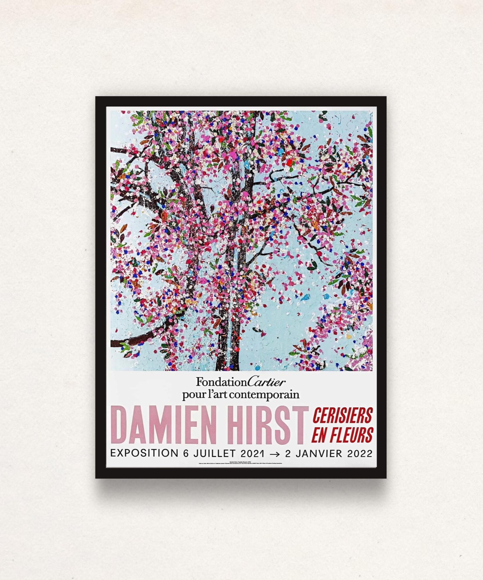 Cherry Blossoms Poster (Framed) - Foundation Cartier Cerisiers En Fleurs Cherry