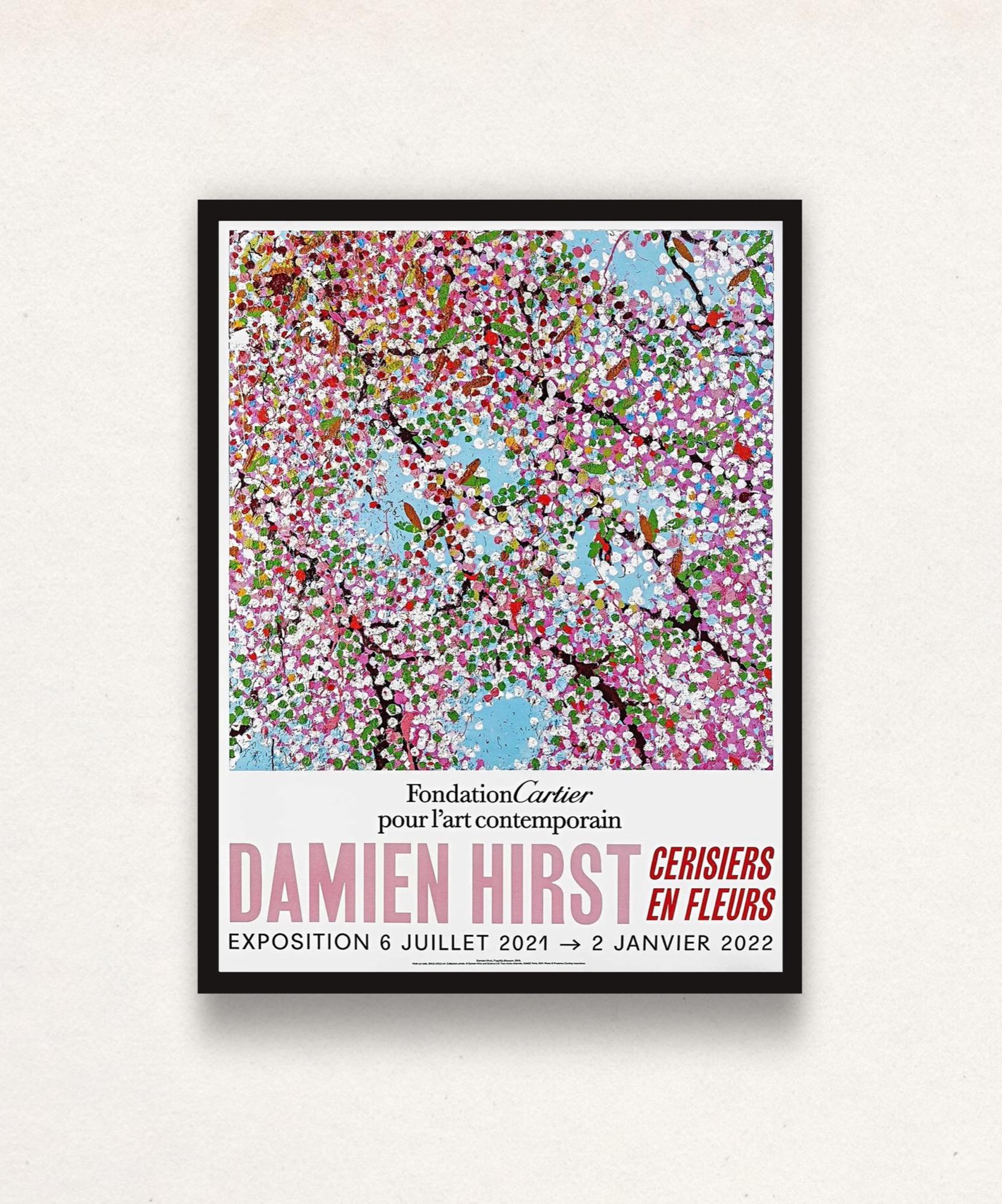 Cherry Blossoms Poster (Framed) - Foundation Cartier Cerisiers En Fleurs Cherry