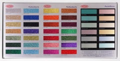 'Colour Chart' Aluminum Panel with Glitter, 2017