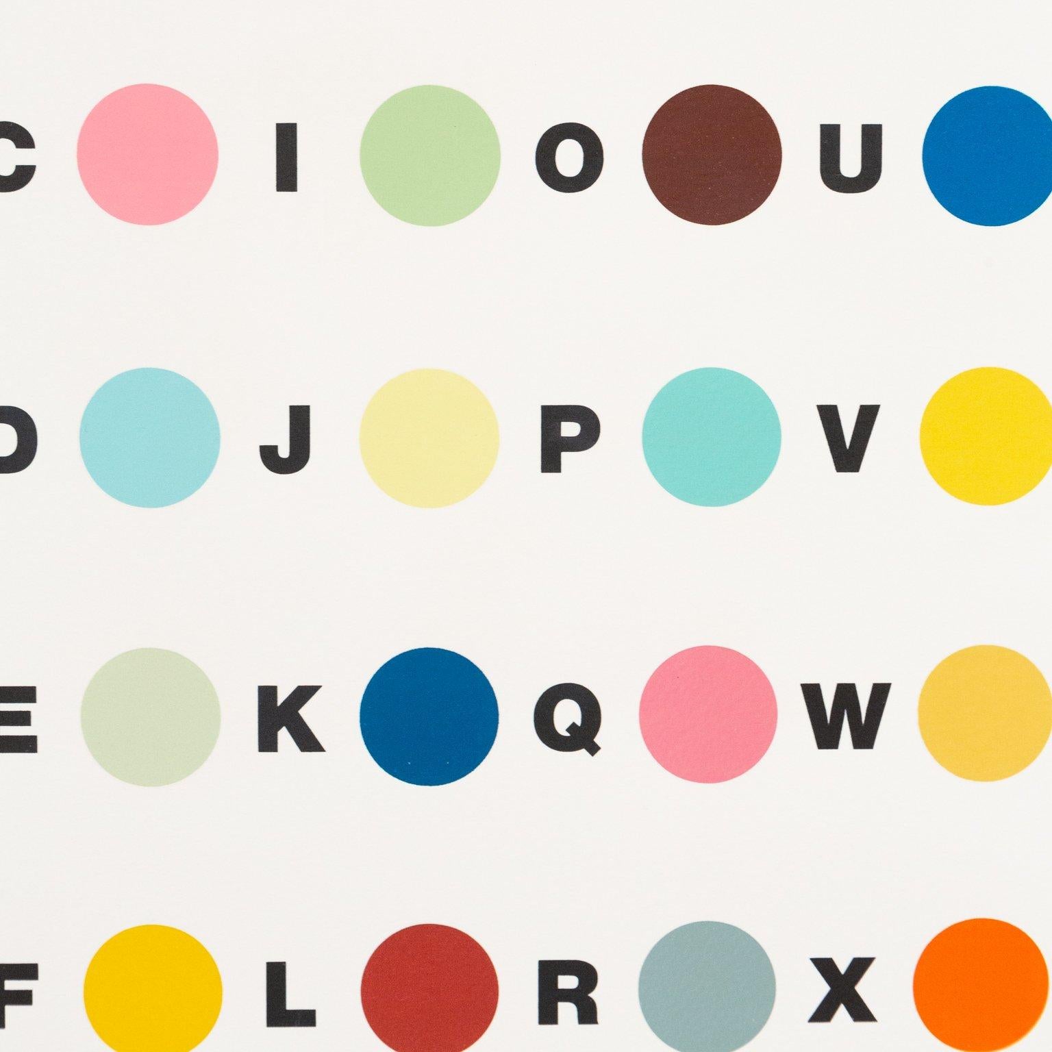 Controlled Substances Key Spot (Meprobamate): one plate - Contemporary Print by Damien Hirst