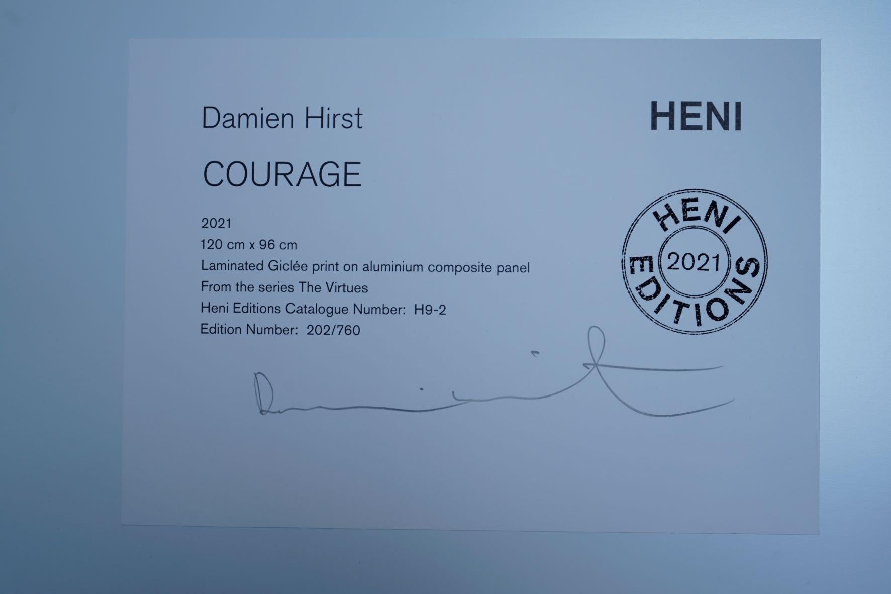 Courage (The Virtues) - Limitierte Auflage, 21. Jahrhundert, YBA, Farben, Giclée-Druck 1