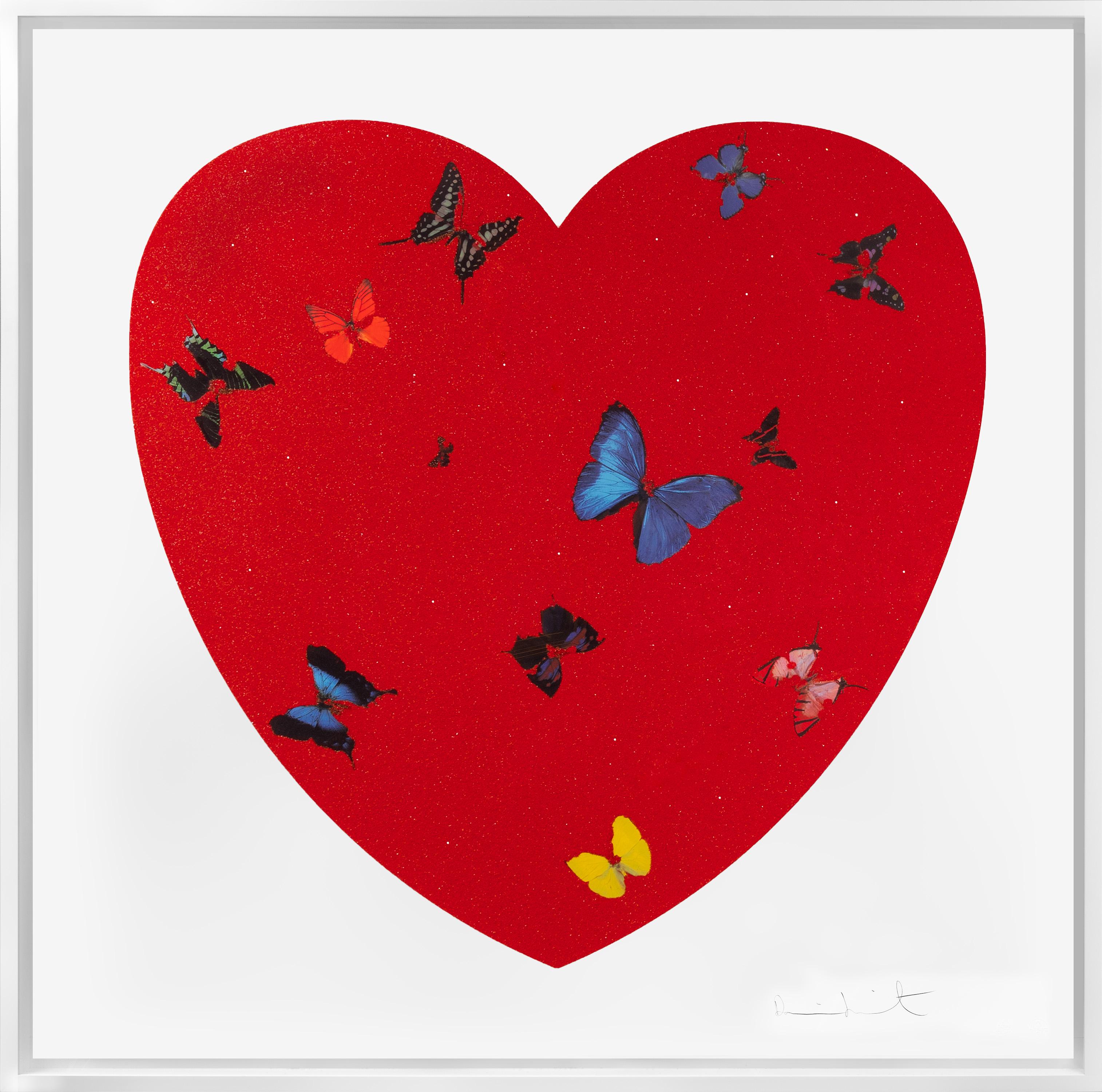 Damien Hirst, 'All You Need Is Love, Love, Love' Heart with Diamond Dust, 2010