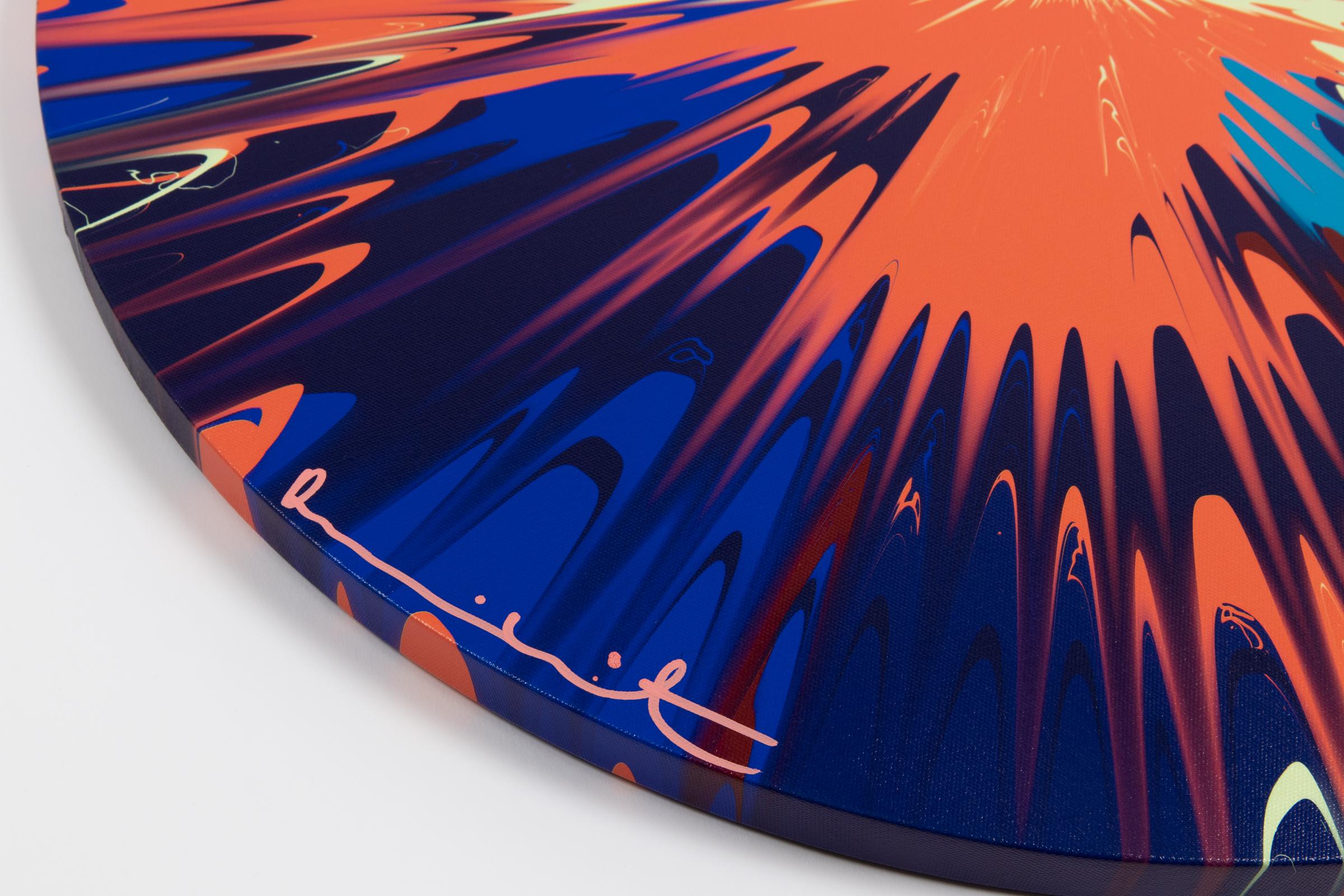 Damien Hirst - Beautiful, Tastefully Sensuous Explosion Painting, Unique Print For Sale 1