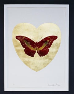 Damien Hirst, Butterfly, Gold/Red (2015)