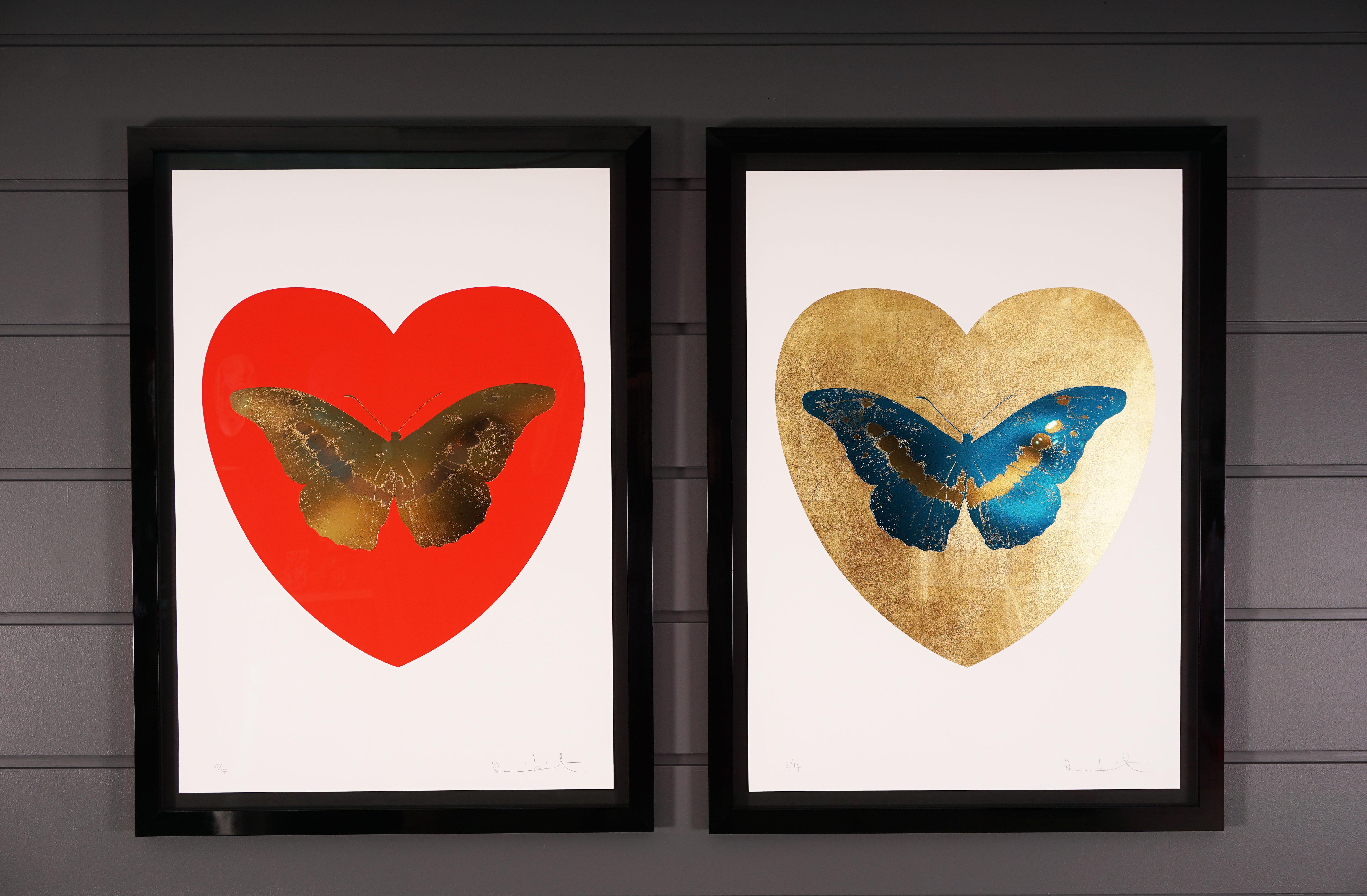 Damien Hirst, Butterfly, Poppy Red/Gold (2015) 2