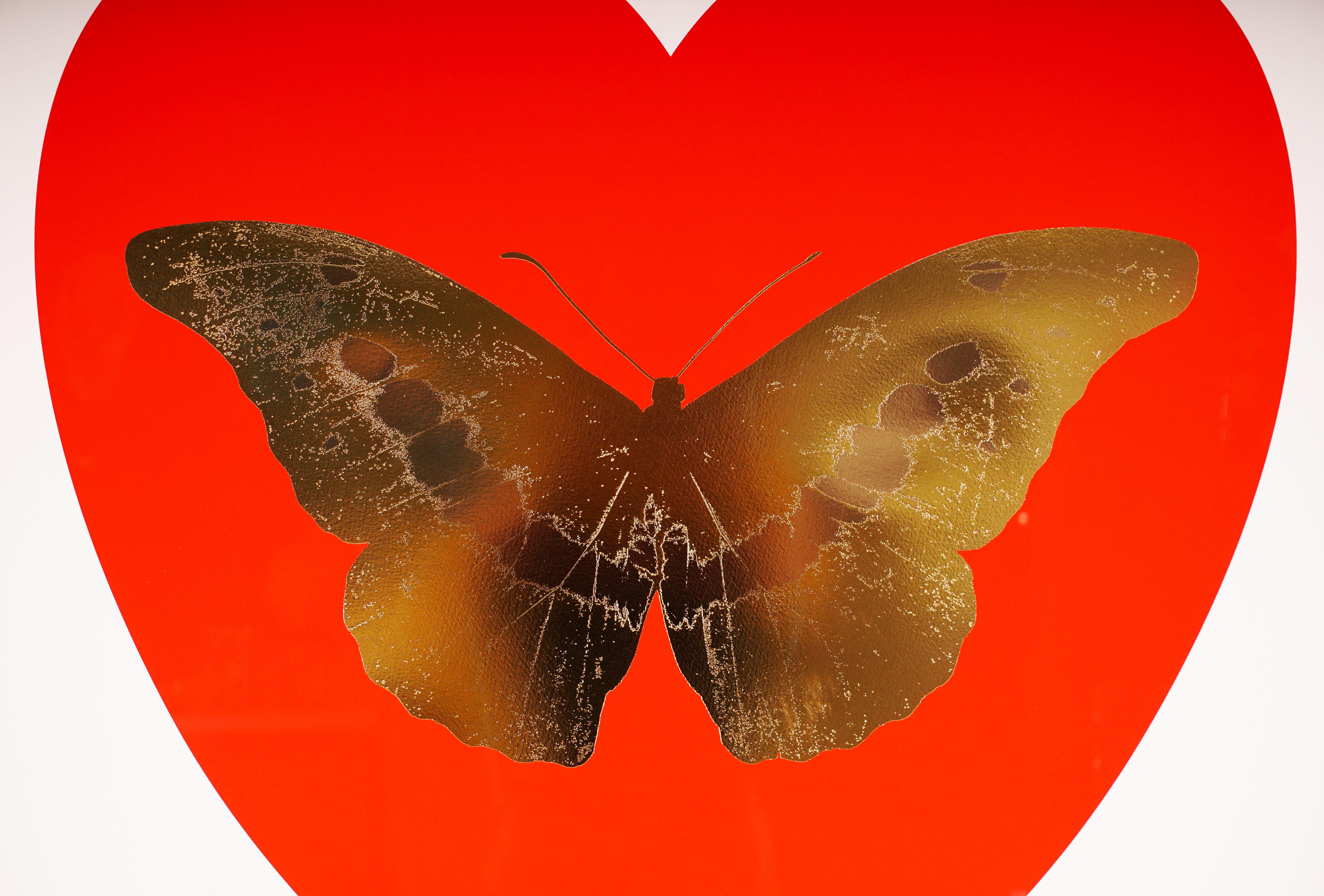 Damien Hirst, Butterfly, Poppy Red/Gold (2015) 1