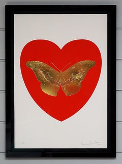 Damien Hirst, Butterfly, Poppy Red/Gold (2015)