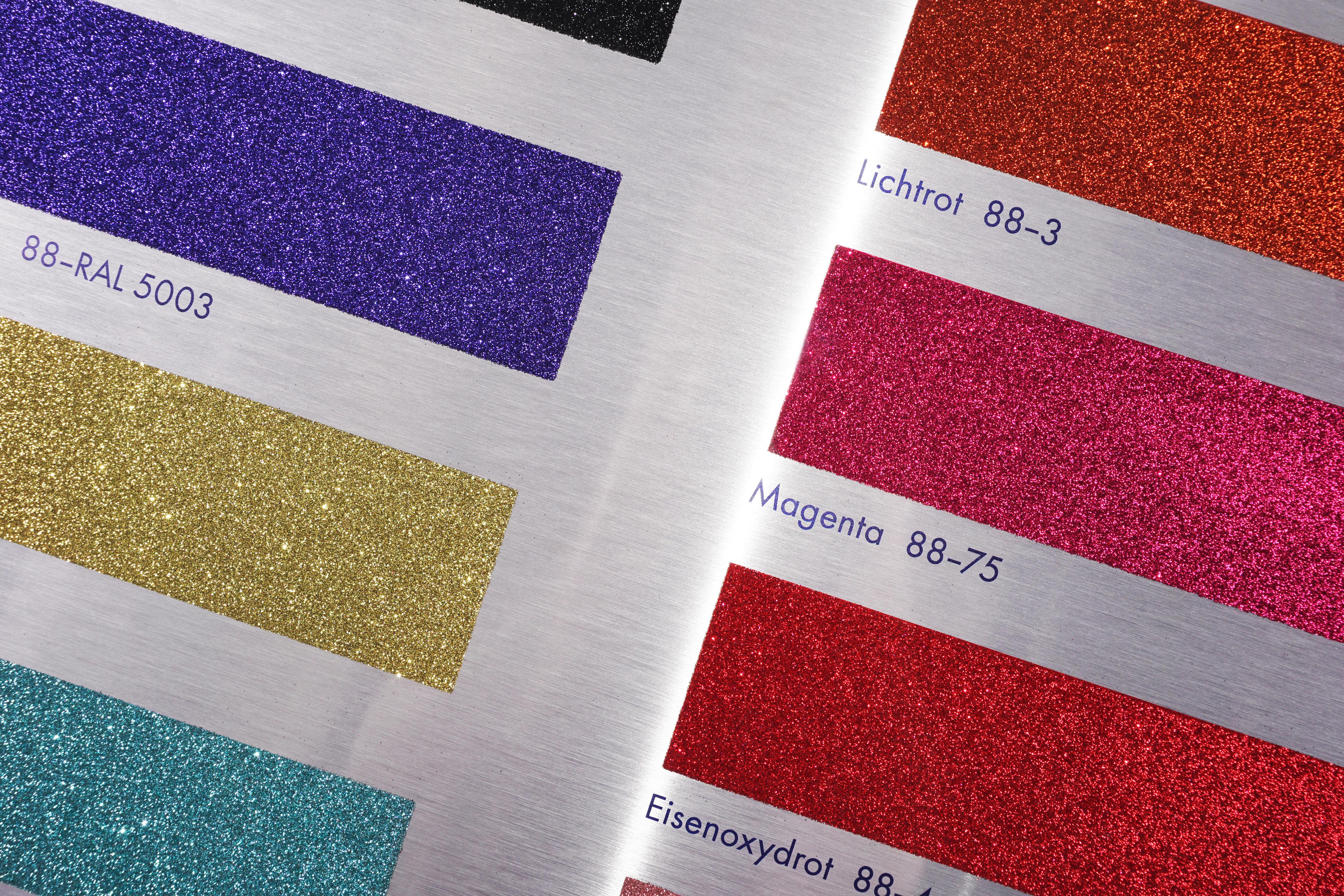 Damien Hirst 'Colour Chart' Aluminum Panel Silkscreen with Glitter, 2017 For Sale 3