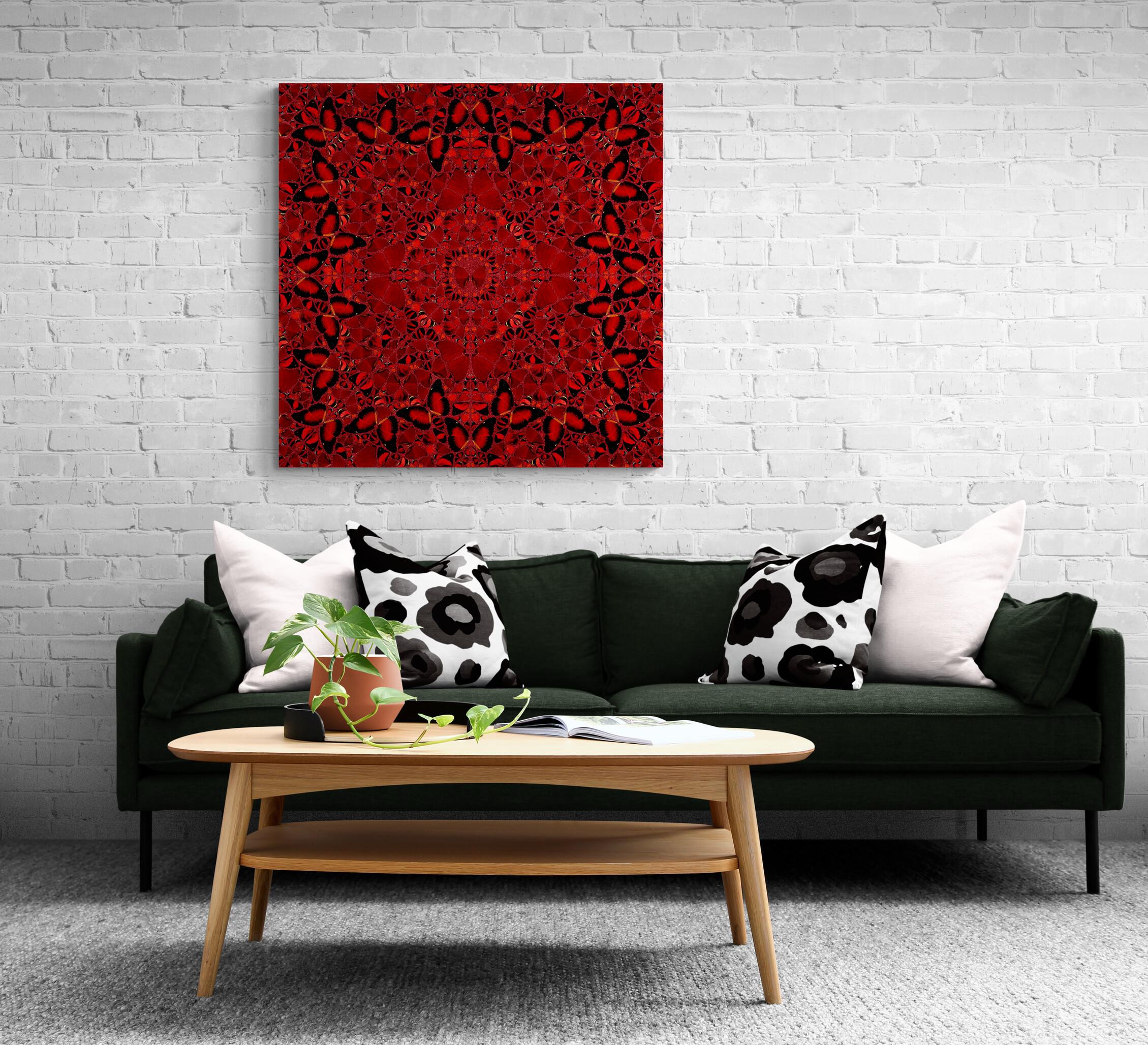 DAMIEN HIRST - EMPRESSES: NŪR JAHĀN - Limited edition. Butterflies Glitter Red For Sale 8