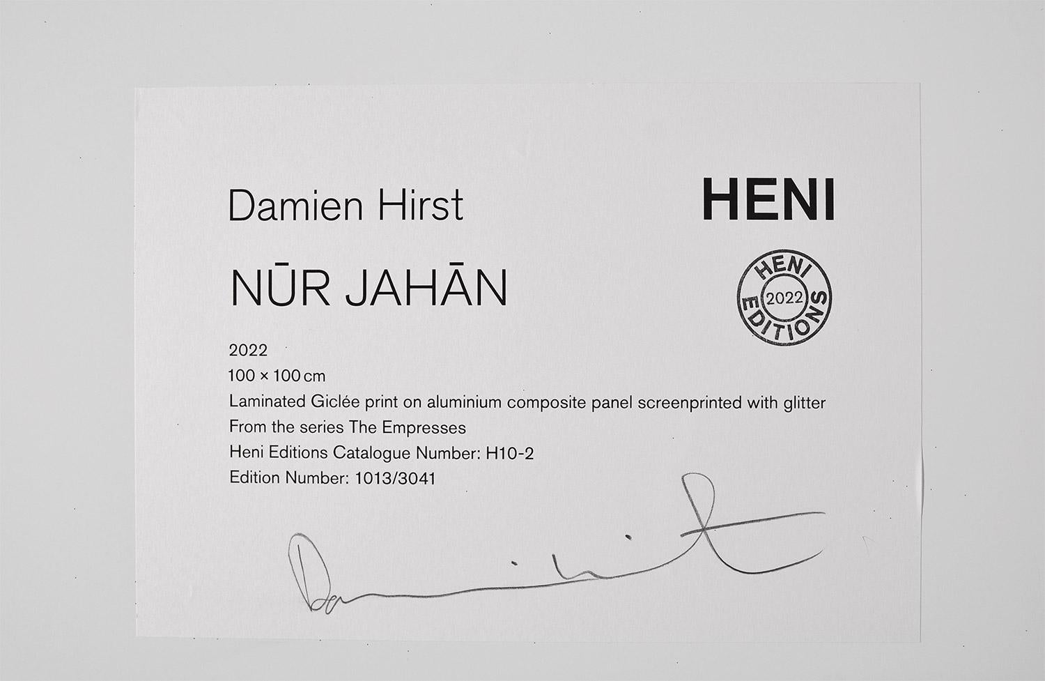 DAMIEN HIRST - EMPRESSES: NŪR JAHĀN - Limited edition. Butterflies Glitter Red For Sale 4