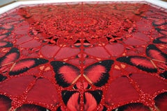 DAMIEN HIRST - EMPRESSES: SUIKO Limited Modern Butterflies glitter red