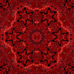 DAMIEN HIRST - EMPERATRICES: WU ZETIAN - Limitadas. Mariposas Purpurina Rojo